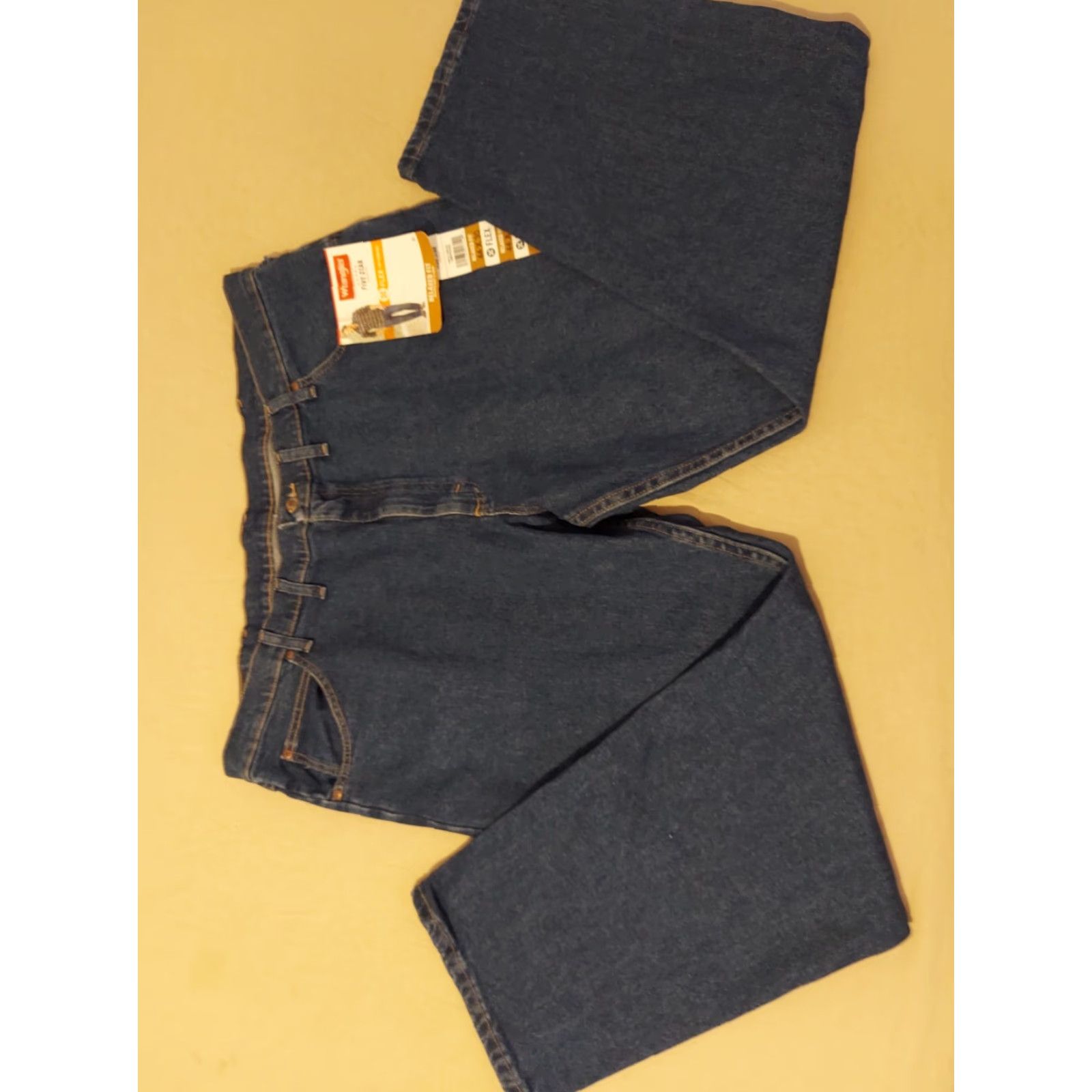 Wrangler Mens Wrangler Jeans 44x30 Relaxed Straight Denim Stretch New Size US 44 / EU 60 - 4 Thumbnail