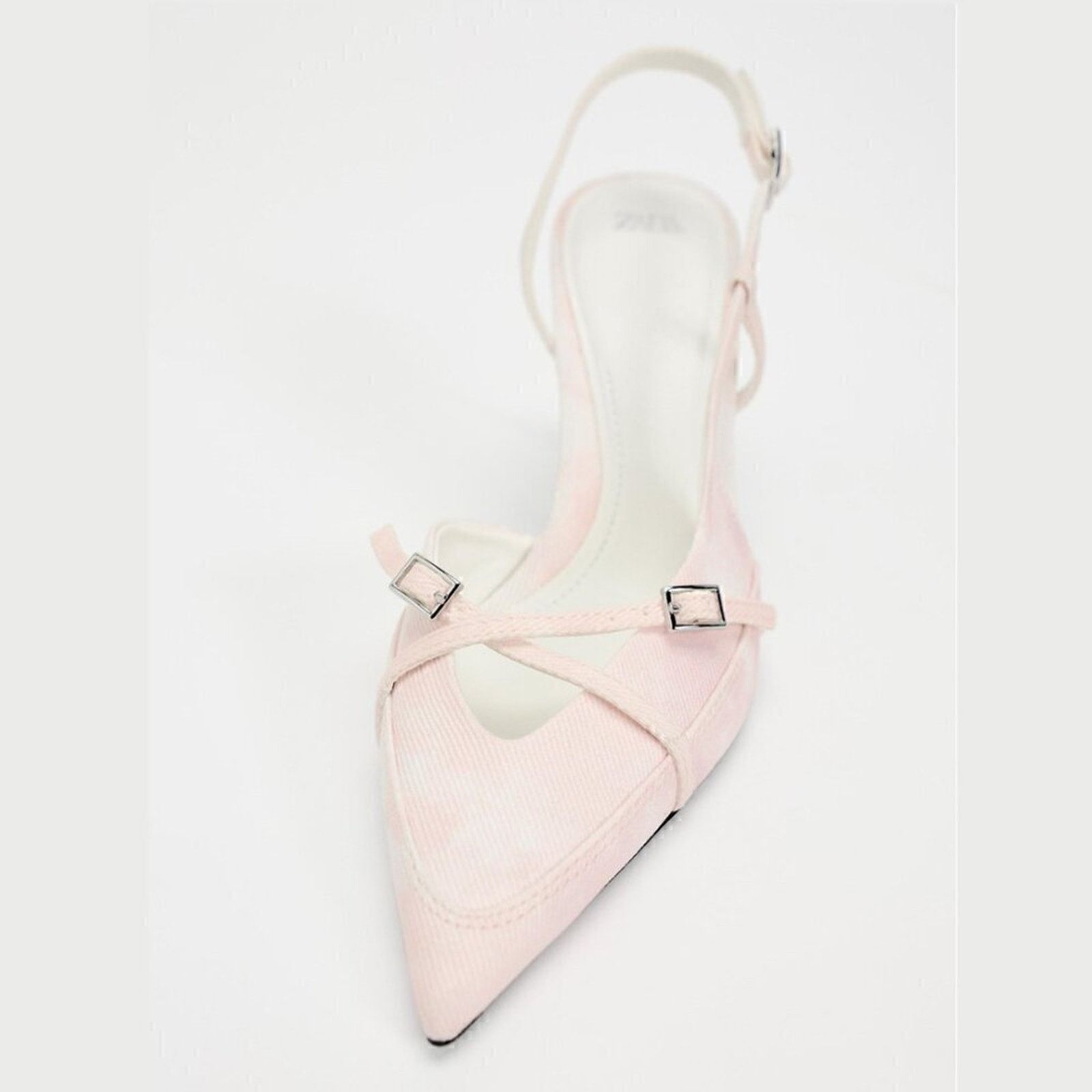 Zara Zara Pink Slingback Heels Pointed Toe Pumps NWT Size US 9 / IT 39 - 21 Thumbnail