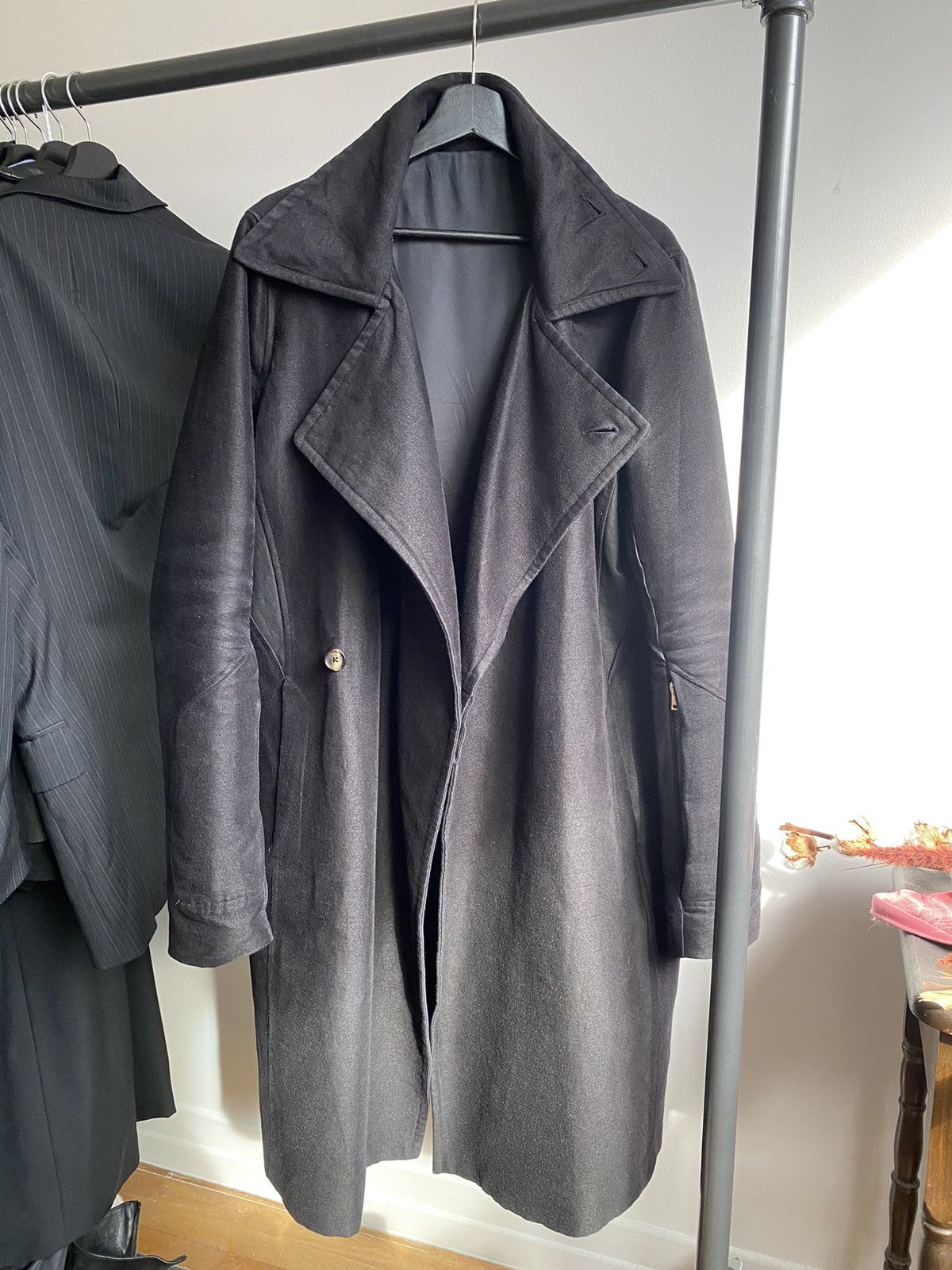 Rick Owens FW09 Crust Double Breasted Coat Size US M / EU 48-50 / 2 - 2 Thumbnail