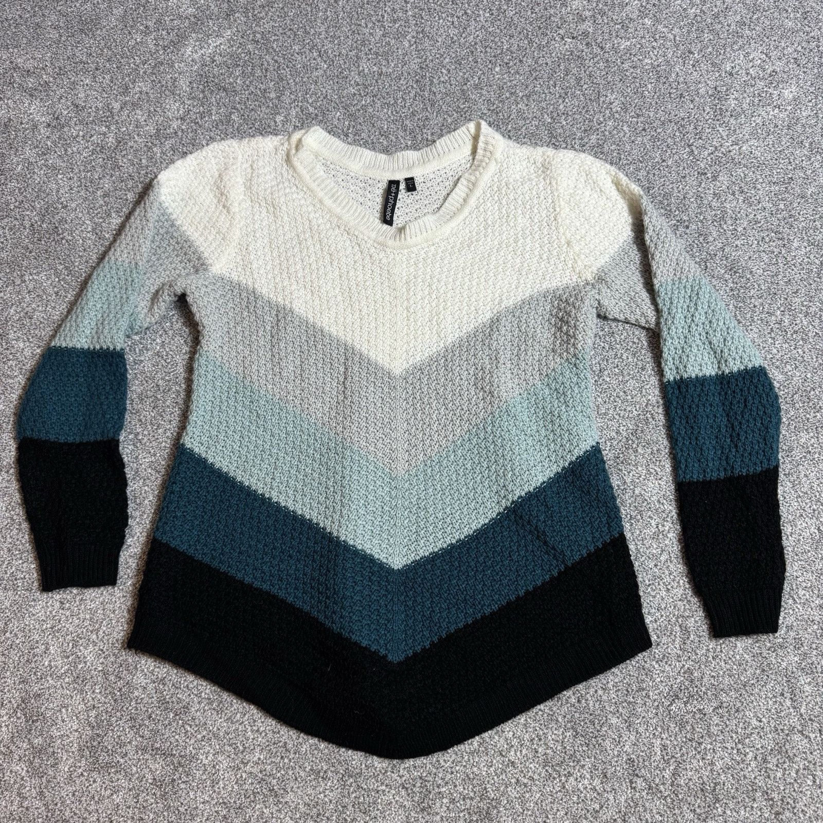 Other Lagenlook Boho Sweater Women Large Chevron Grandpacore Retro Size L / US 10 / IT 46 - 1 Thumbnail
