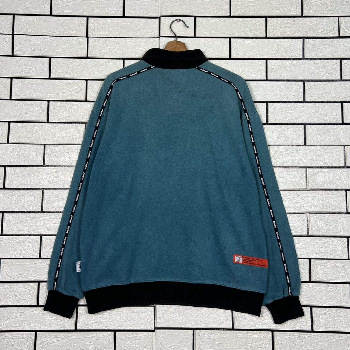 Vintage BAD IN BAD Big Logo Collared Sweatshirt #4181-C191 Size US M / EU 48-50 / 2 - 17 Thumbnail