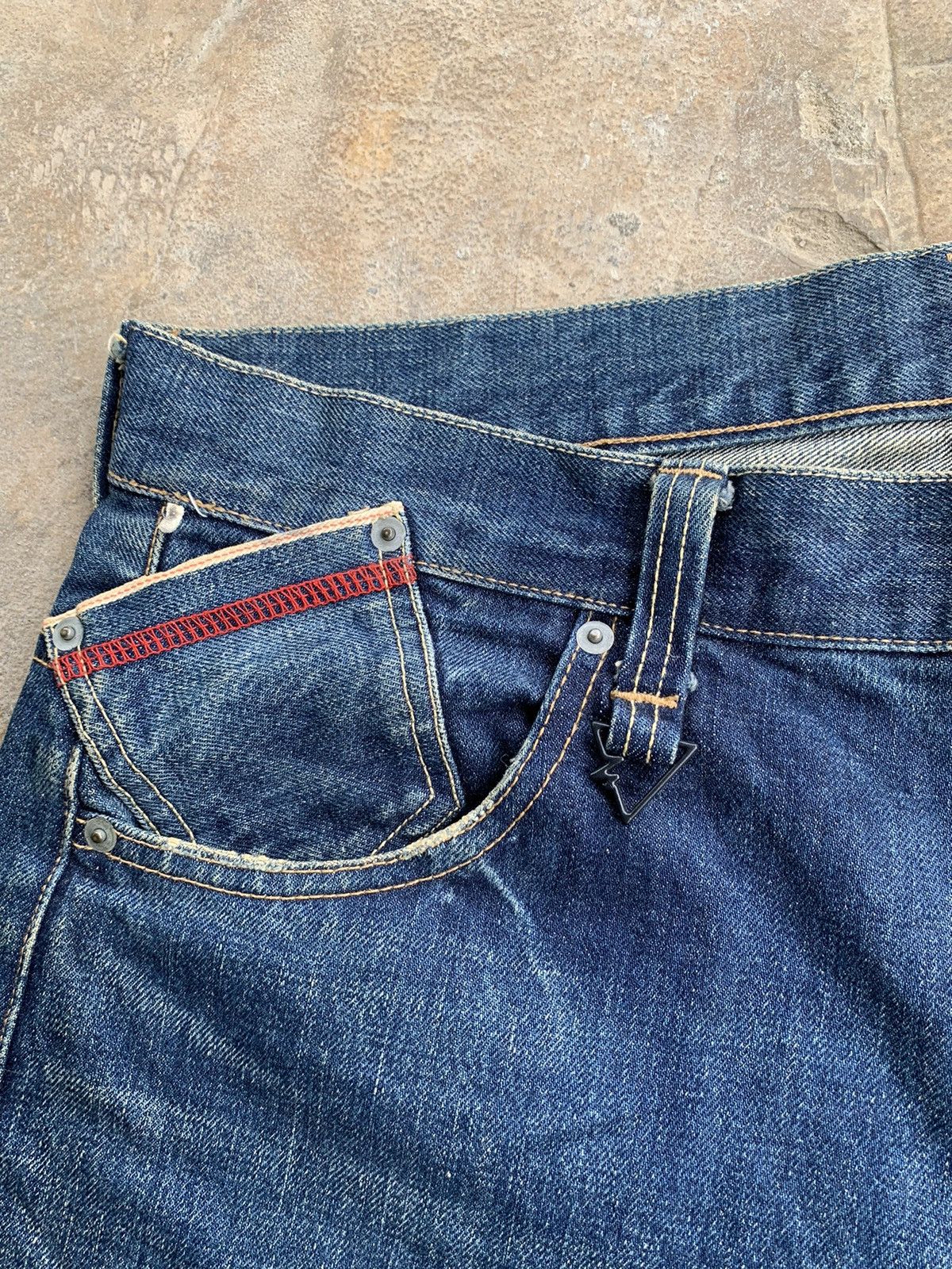 Japanese Brand × WHIZ LIMITED Whiz Limited Redline Selvedge distressed denim Size US 36 / EU 52 - 11 Thumbnail