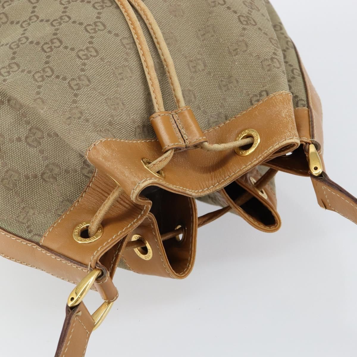 Gucci GUCCI GG Canvas Shoulder Bag Beige Gold 001 854 001 854 Size ONE SIZE - 6 Thumbnail