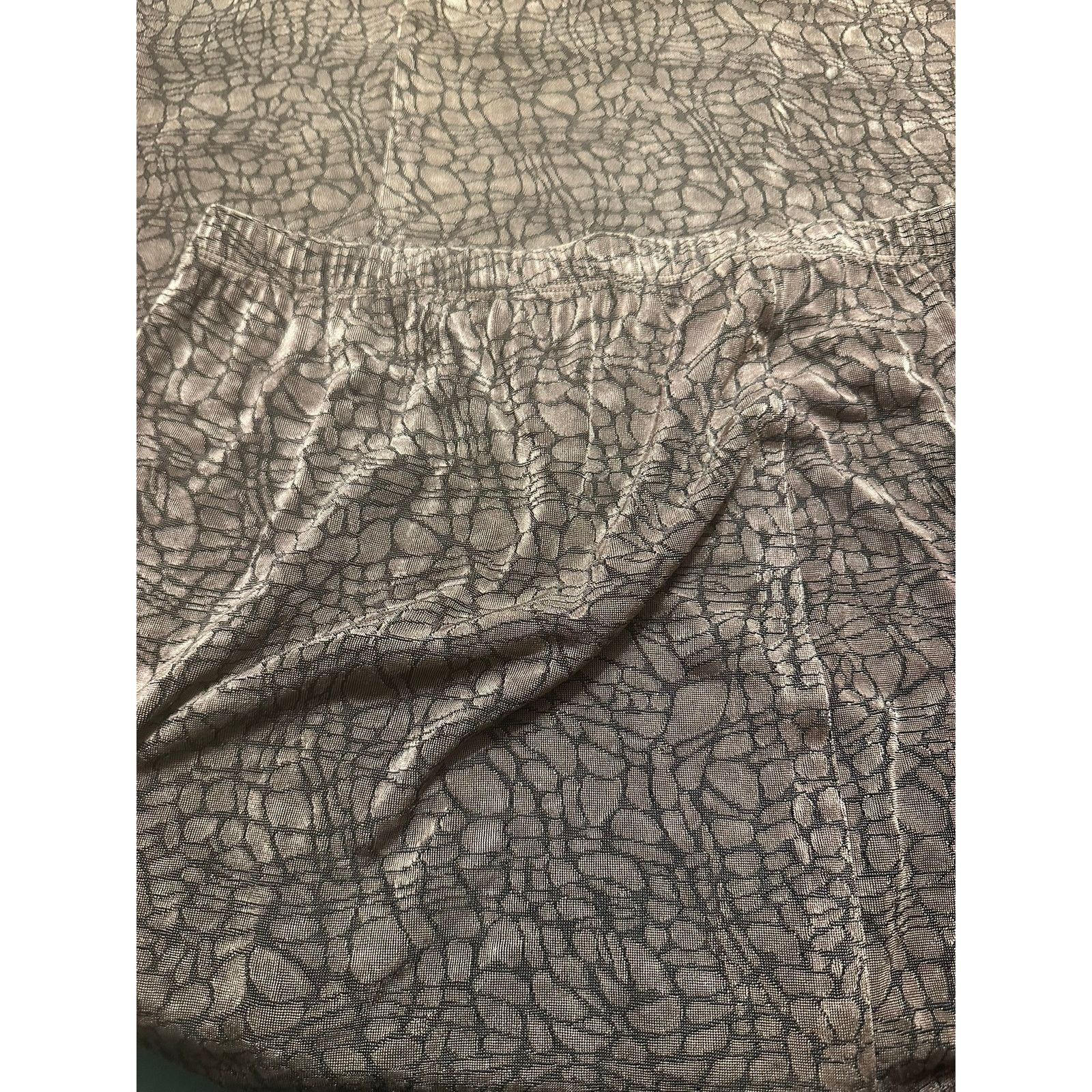 Chicos Vintage 90s Metallic Bronze Snakeskin Maxi Skirt - Small Size 26" / US 2 / IT 38 - 1 Thumbnail