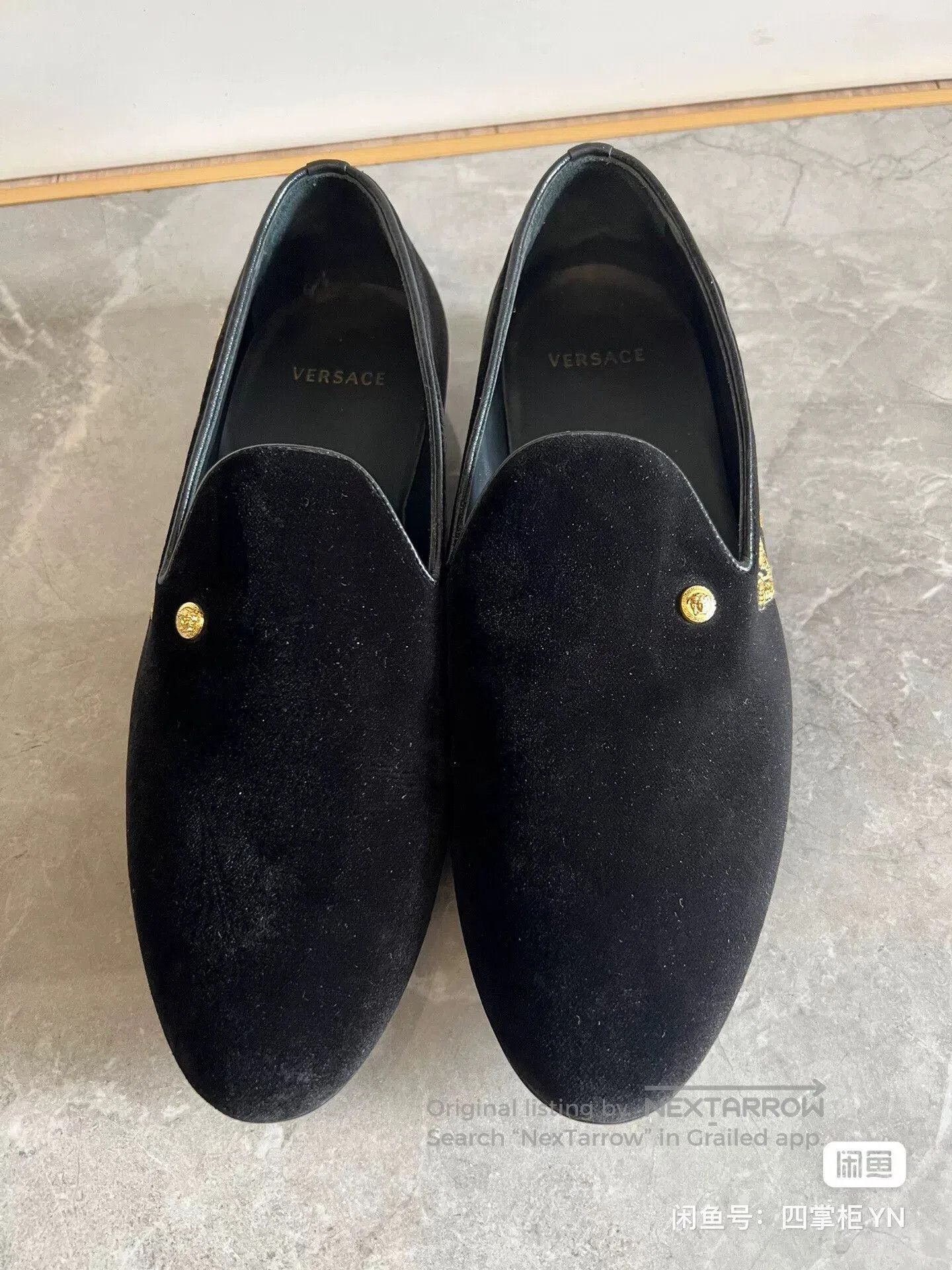 Versace Versace Runway Men's Gold Figure Shoes. Size US 6 / EU 39 - 3 Thumbnail