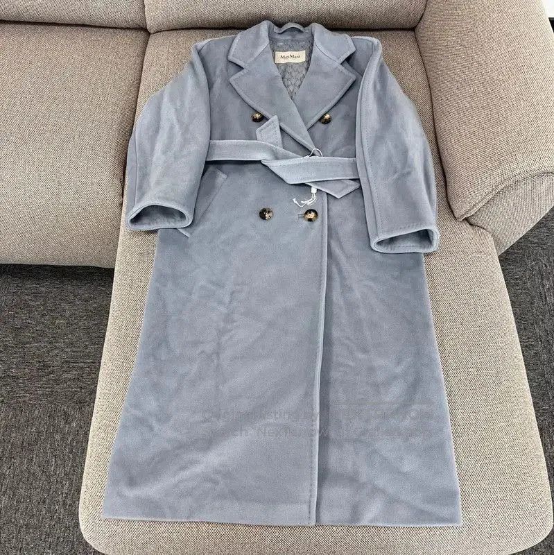 Max Mara MaxMara Blue Cashmere Women's Coat . Size M / US 6-8 / IT 42-44 - 1 Thumbnail