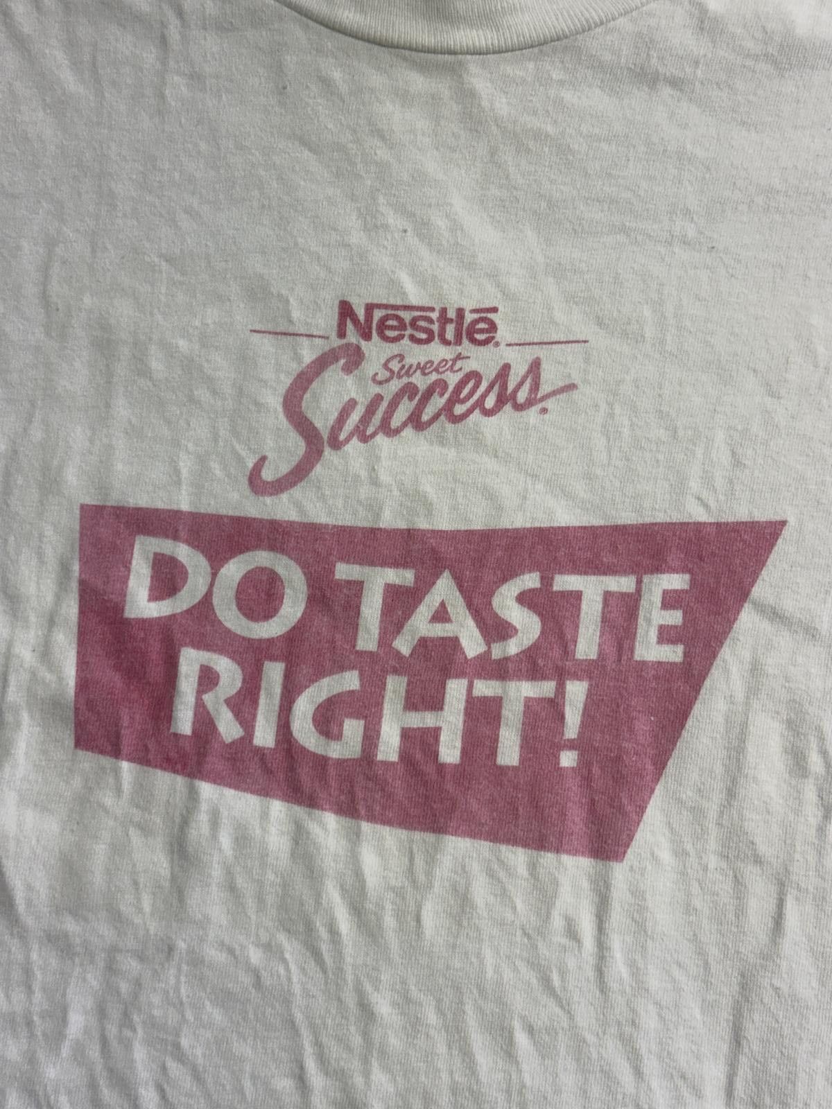 Hanes Vintage Nestle Sweet Success T-shirt Do Taste Right! - L Size US L / EU 52-54 / 3 - 3 Thumbnail