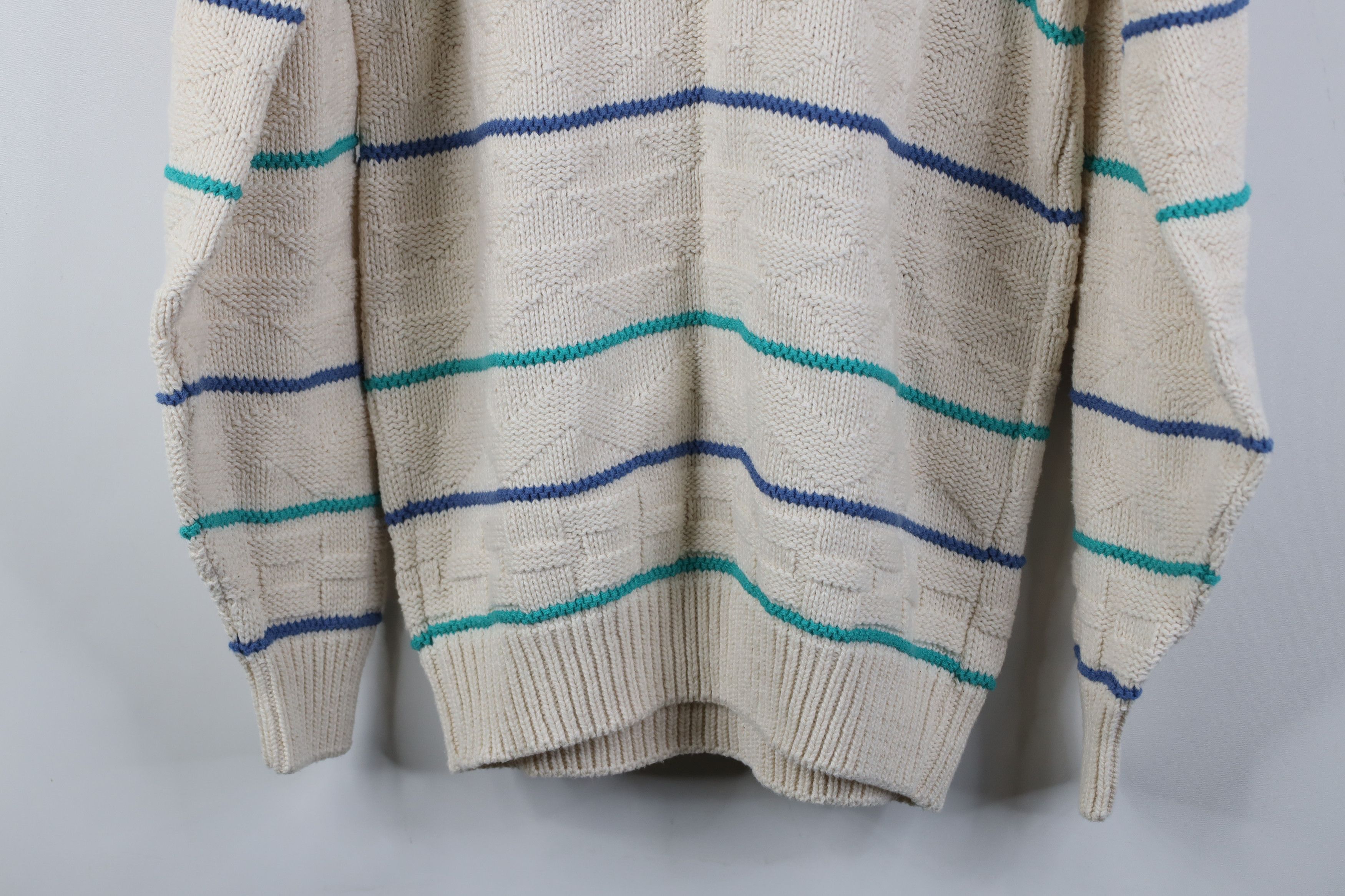 Vintage Vintage 90s Streetwear Cotton Knit Crewneck Sweater USA Size US M / EU 48-50 / 2 - 10 Thumbnail