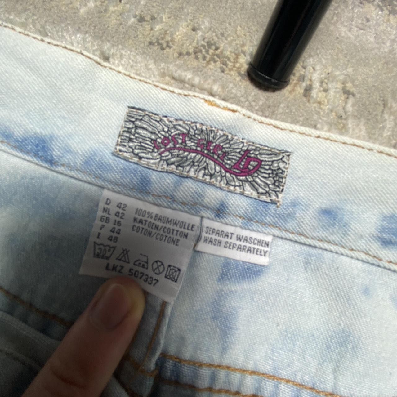 Japanese Brand Y2K Tie-Dye Flared Jeans Blue 32" Size 32" / US 10 / IT 46 - 4 Thumbnail