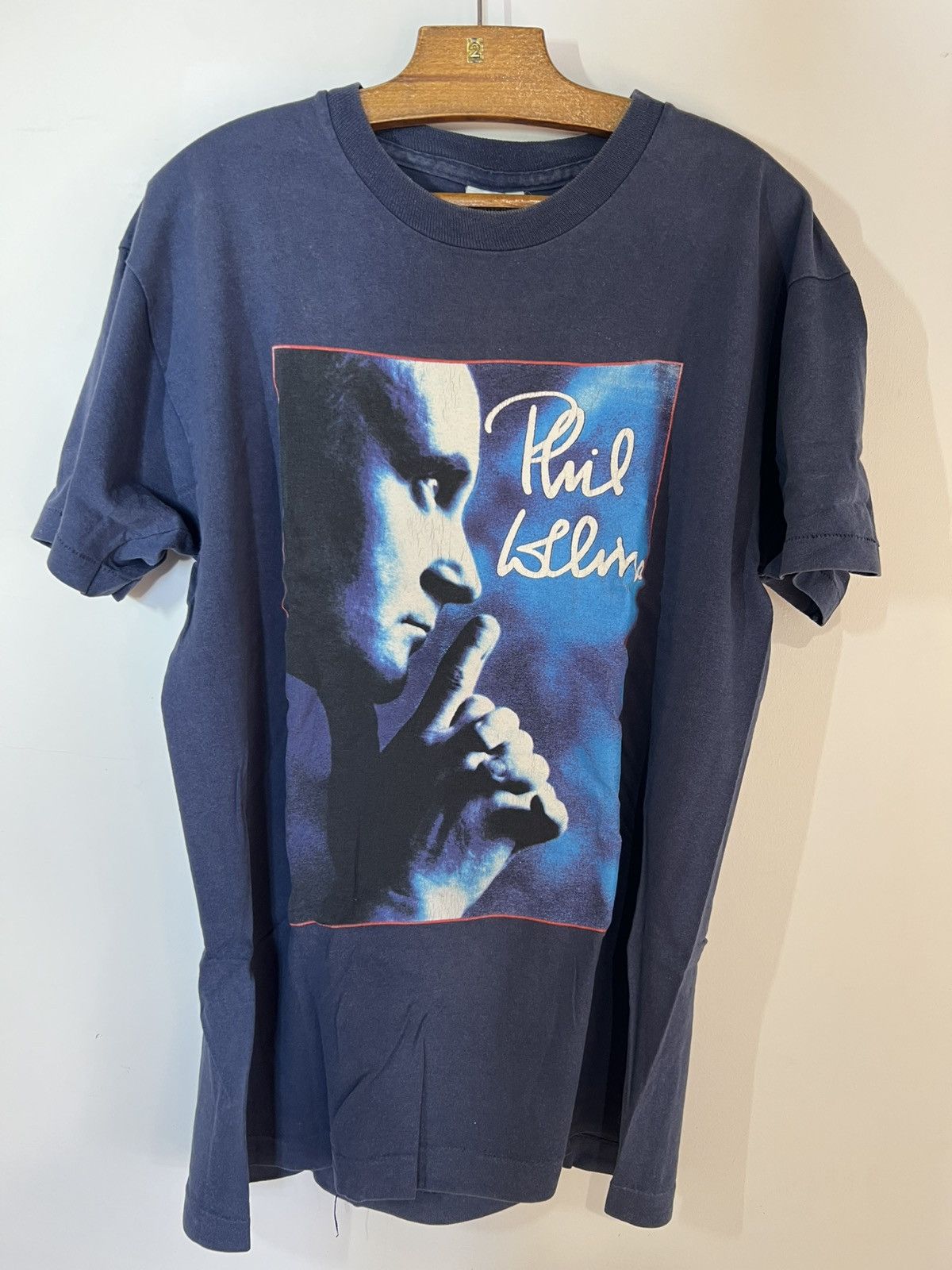 Band Tees rare Phil Collins vintage mid 90s shirt tour Size US XL / EU 56 / 4 - 1 Thumbnail