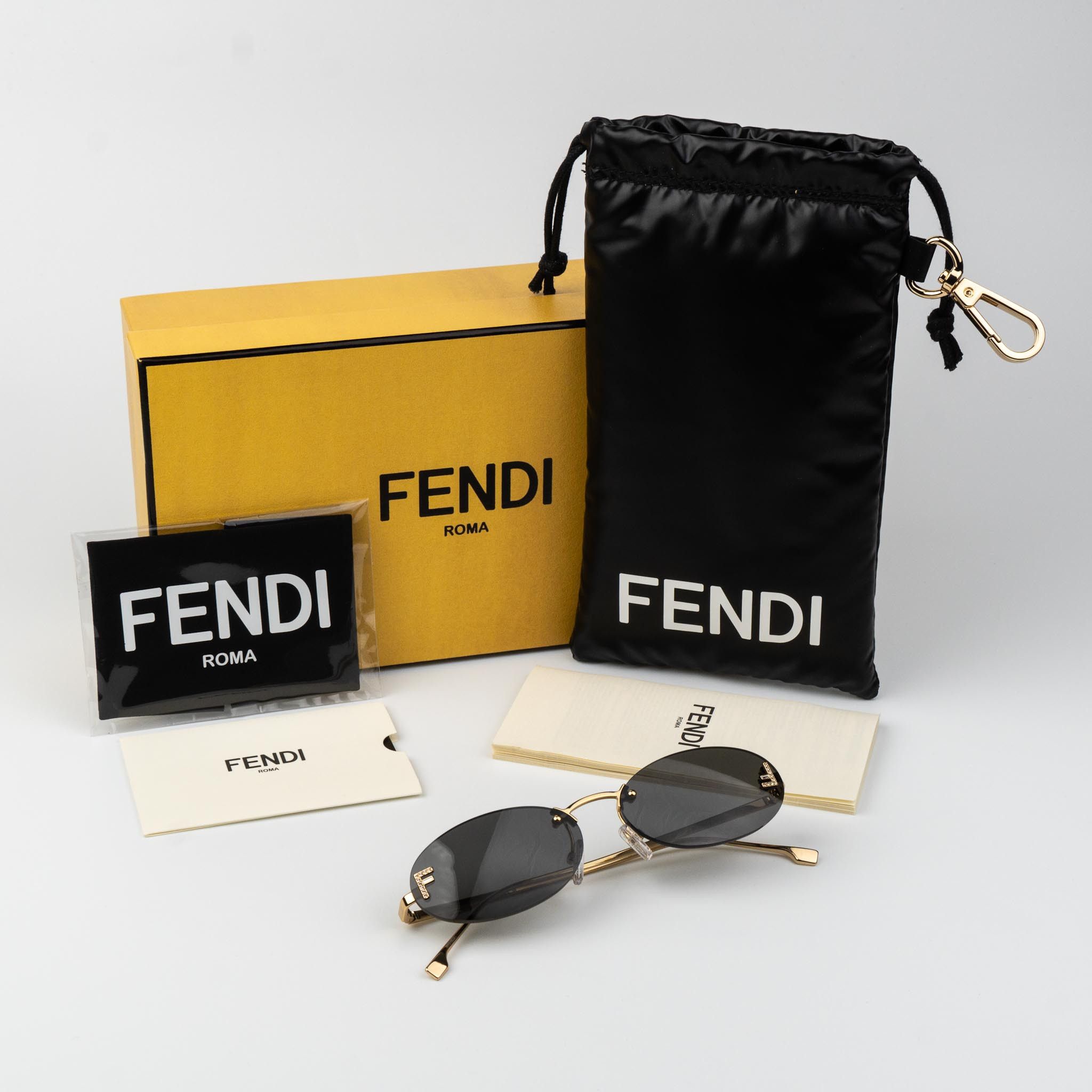 Fendi Fendi FIRST CRYSTAL Sunglasses FE4075US 30A NEW AUTHENTIC Size ONE SIZE - 10 Thumbnail