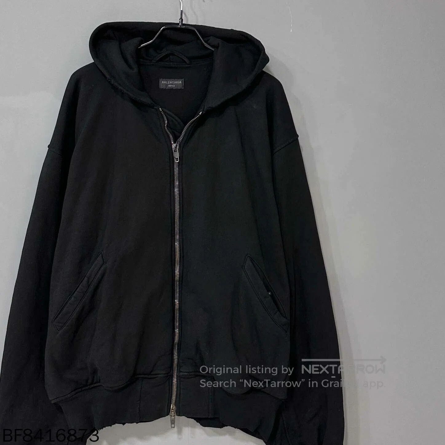 Balenciaga Balenciaga 24FW Reversed Logo Zip Hoodie. Size US S / EU 44-46 / 1 - 2 Thumbnail