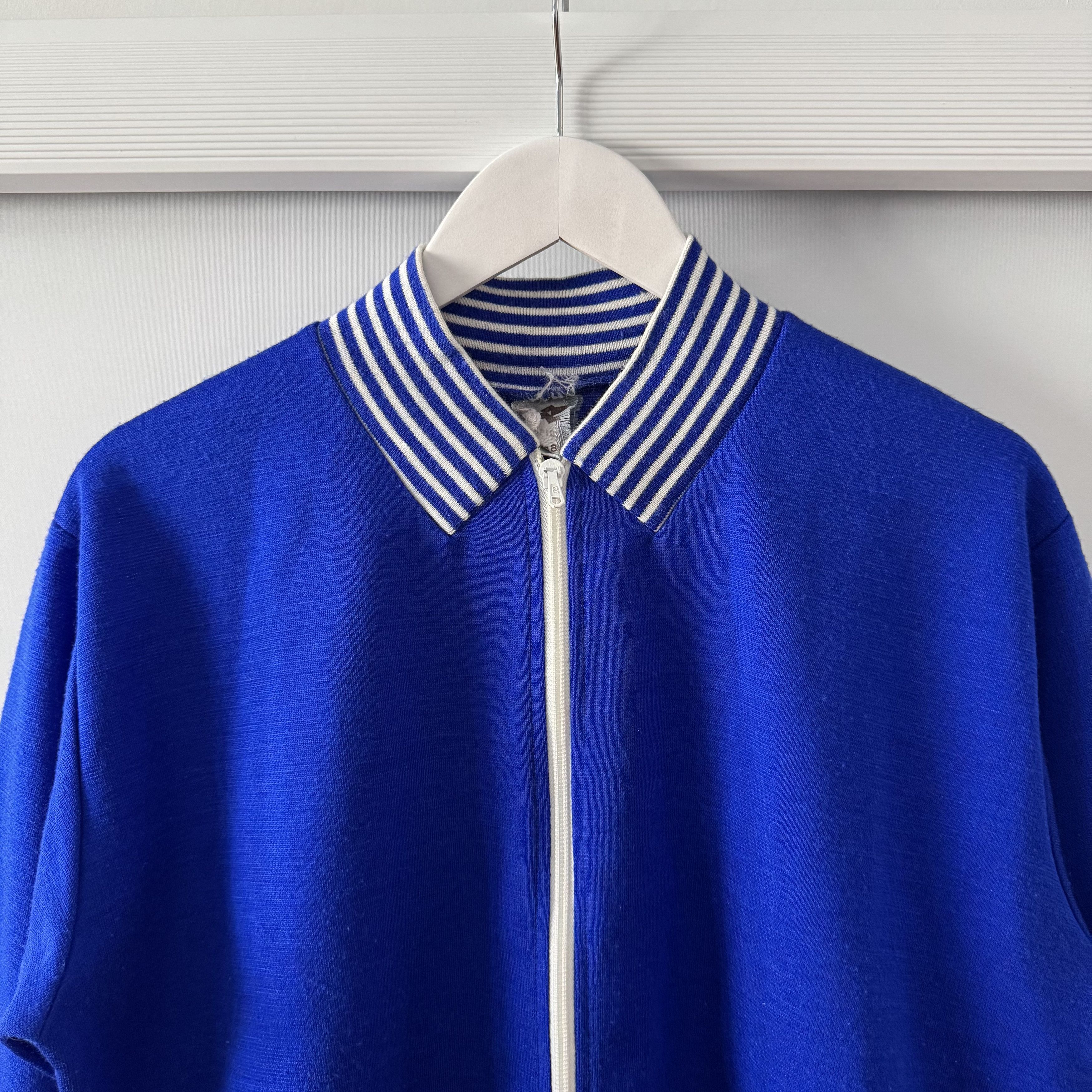 Champion Vintage Men's Champion Blue Striped Zip Jacket Rarefind Size US M / EU 48-50 / 2 - 4 Thumbnail