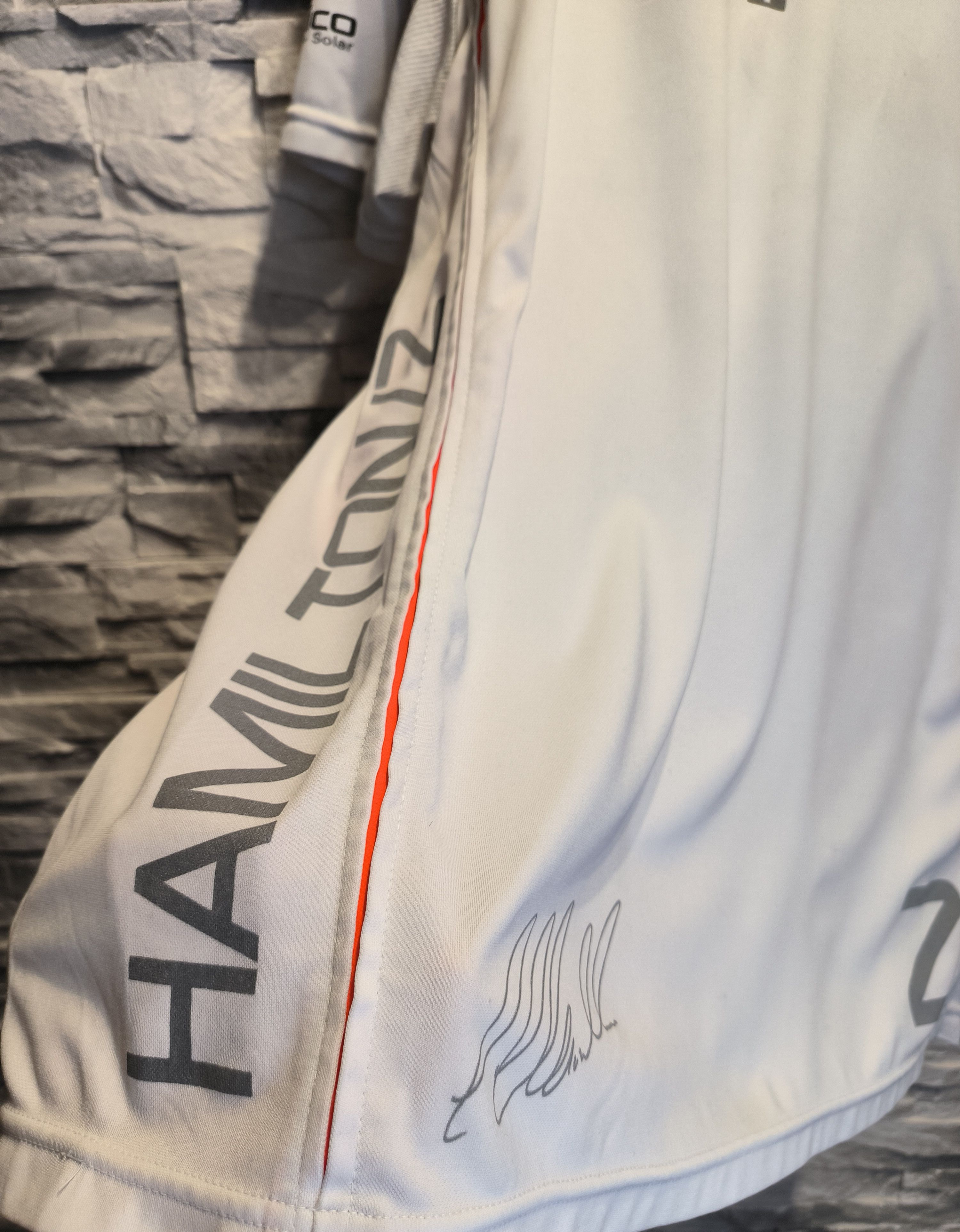Formula 1 × Mercedes-Benz Mercedes Benz Shirt McLaren Hamilton White RacingVodafone Size US L / EU 52-54 / 3 - 4 Thumbnail
