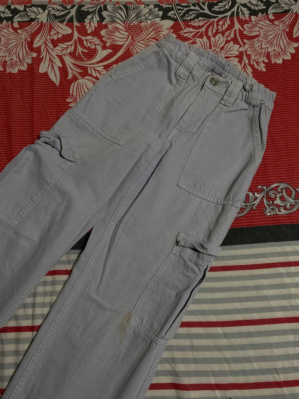 Japanese Brand Crazy Crash Dirty Baggy Faded Jean Japan Avant Garde Style Size US 32 / EU 48 - 3 Thumbnail