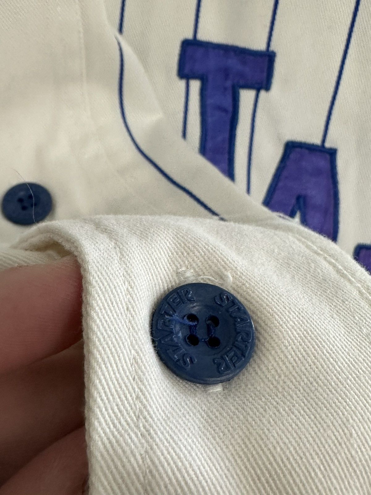 MLB × Vintage Vintage 80s Starter Pinstripe Los Angeles Dodgers Jersey Size US L / EU 52-54 / 3 - 7 Thumbnail