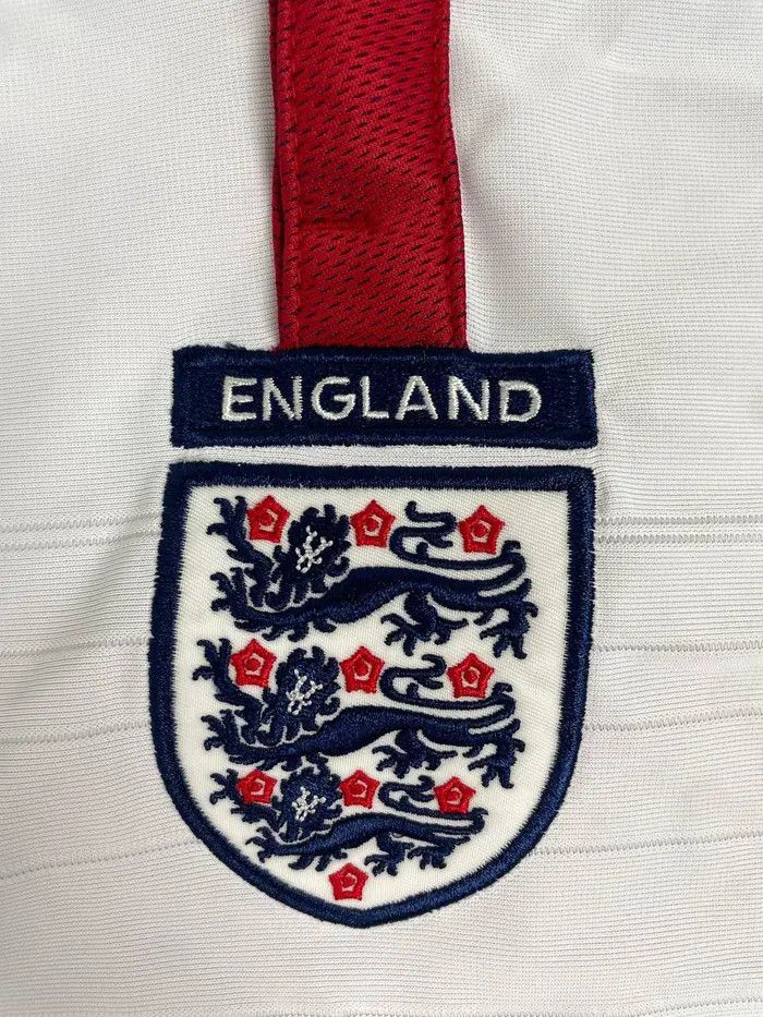 Vintage Score Draw England 2003 2005 Retro Home Shirt Soccer Jersey Size US L / EU 52-54 / 3 - 4 Thumbnail