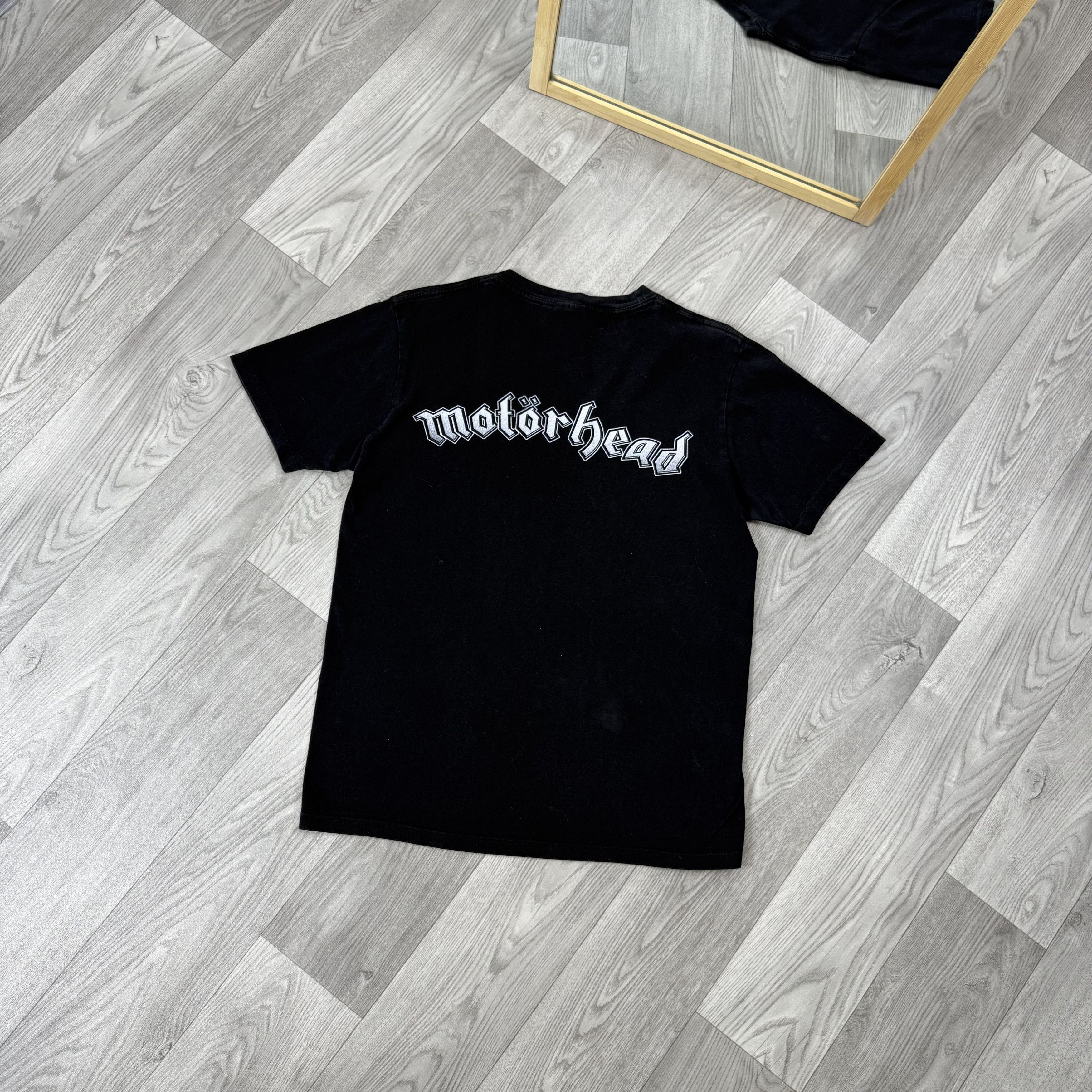 Vintage Vintage Motorhead 90s Rock Band Black Graphic Tee Shirt Size US M / EU 48-50 / 2 - 2 Thumbnail