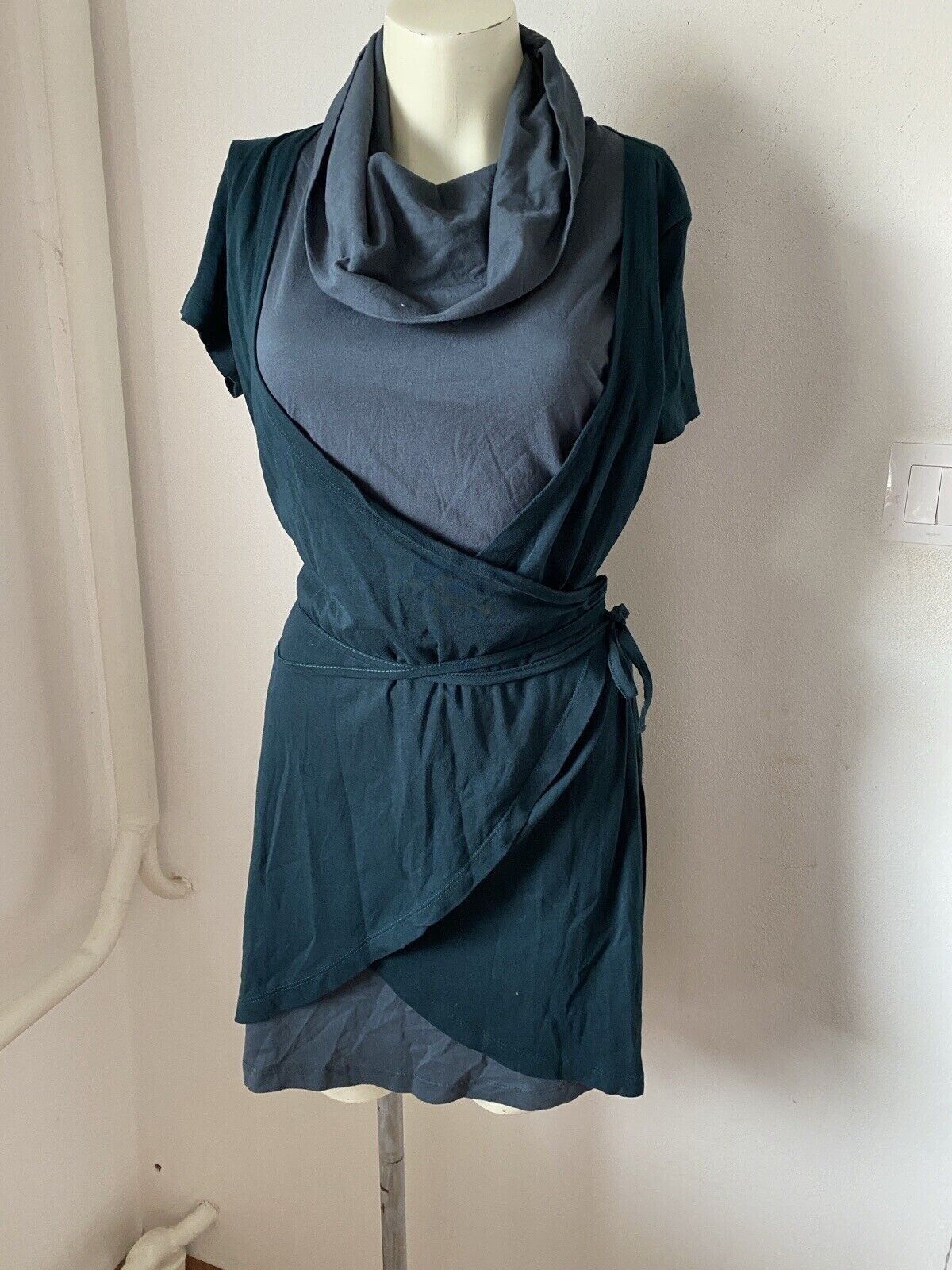 Other Zero Dress Green Jersey Mini Size 12 Sk2424 Size XL / US 12-14 / IT 48-50 - 1 Thumbnail