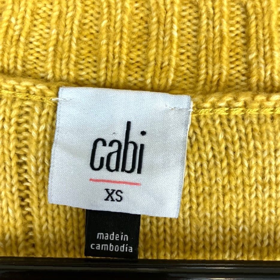 Vintage CAbi Womens Sweater Yellow Crew Neck Oversized Long Sleeve Pullover XS Size XS / US 0-2 / IT 36-38 - 6 Thumbnail
