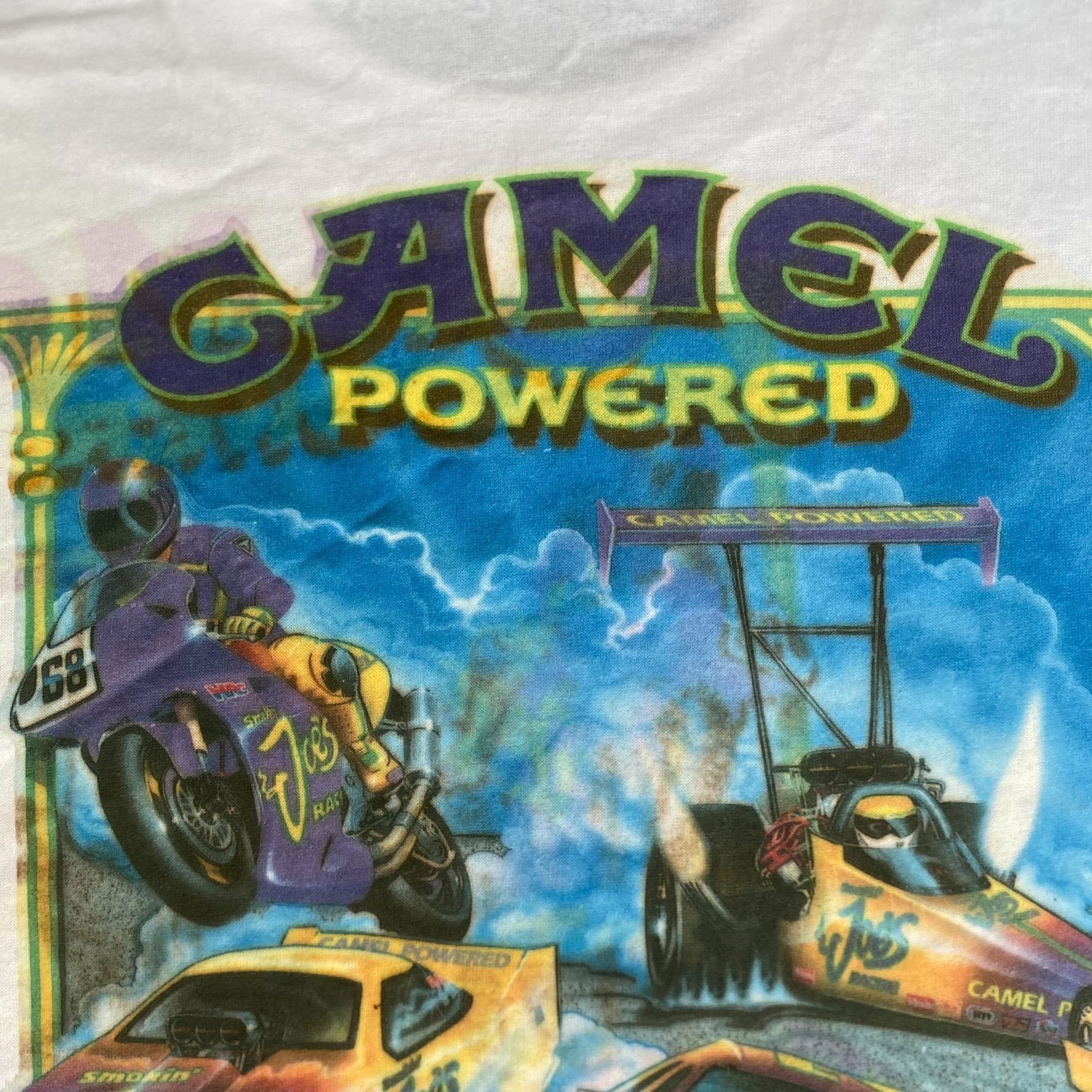 Camel Vintage 90s Camel Racing Shirt Single Stitch Cigarette Tee Size US XL / EU 56 / 4 - 4 Thumbnail