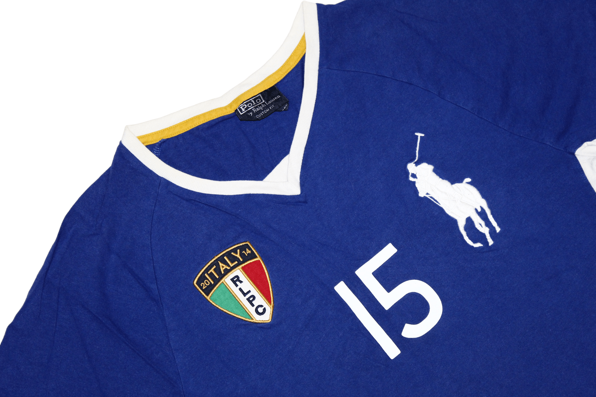 Polo Ralph Lauren VTG Polo Ralph Lauren #15 Italia Custom fit V-neck t-shirt Size US M / EU 48-50 / 2 - 4 Thumbnail