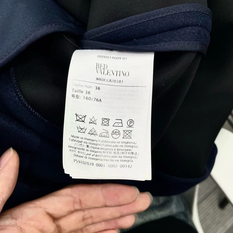 Valentino Valentino Navy blue double-breasted cape coat Size XS / US 0-2 / IT 36-38 - 5 Thumbnail