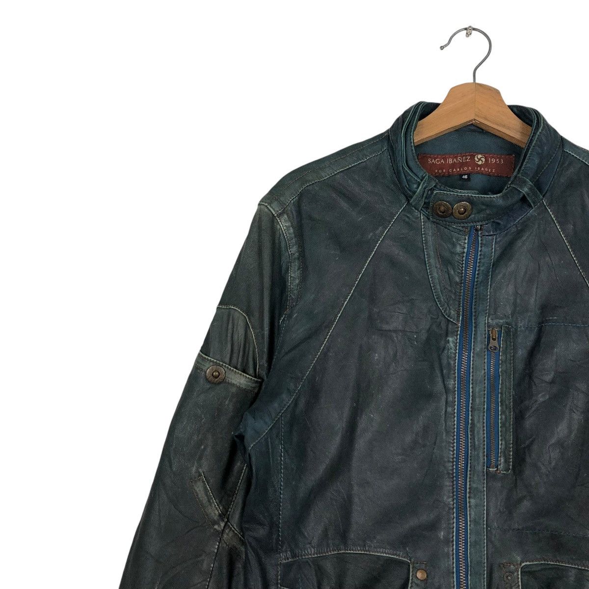 Japanese Brand 🔥IF SIX WAS NINE DESIGN LEATHER BIKER JACKET SAGA IBANEZ Size US S / EU 44-46 / 1 - 7 Thumbnail