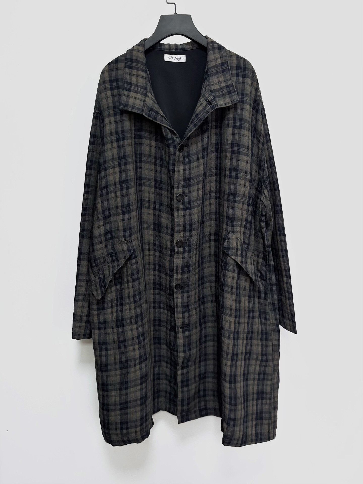Bergfabel oversized checkered linen coat Size M / US 6-8 / IT 42-44 - 1 Thumbnail