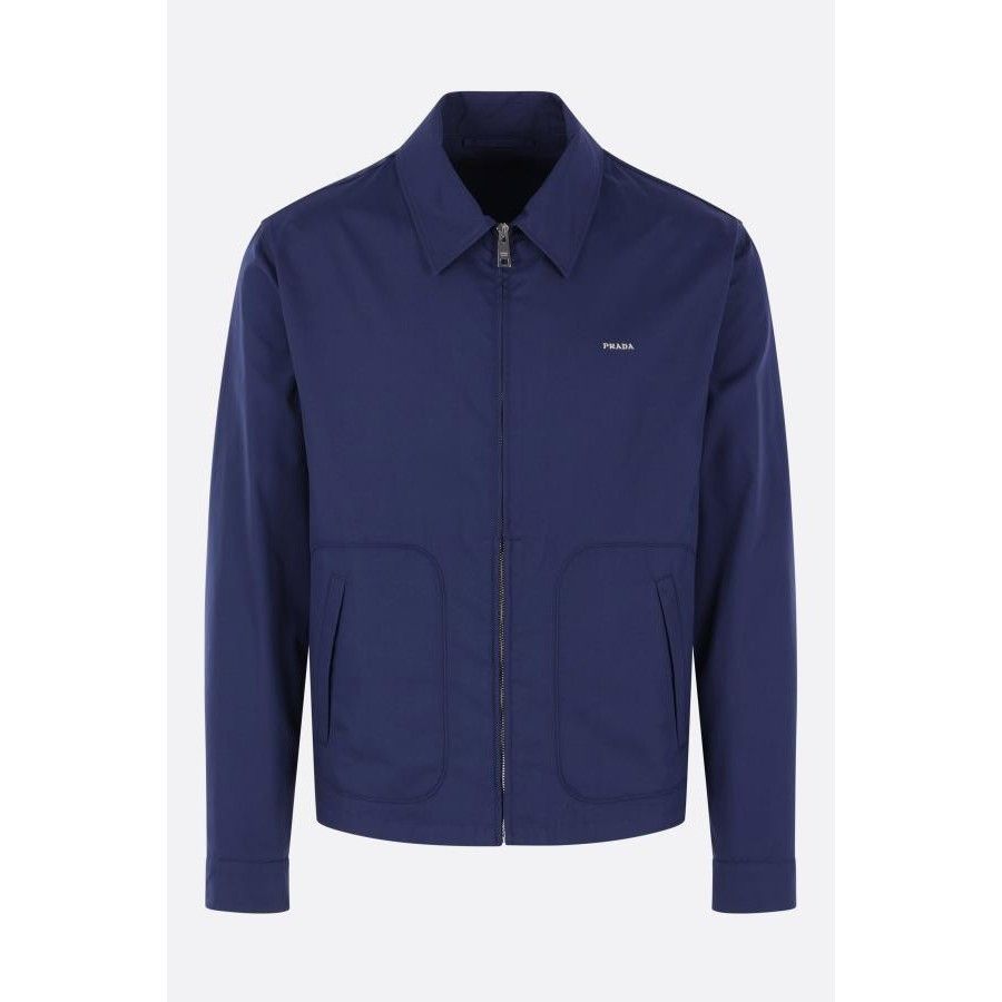 Prada PRADA Full Zip Blue Poplin Jacket New & Authentic (Men's siz Size US XL / EU 56 / 4 - 1 Preview