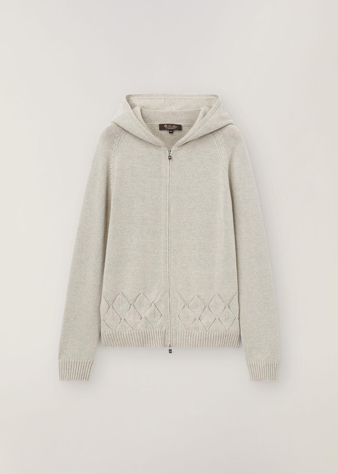 Loro Piana o1srvl11e0125 Stella Alpina Bomber Jacket in Grey Size L / US 10 / IT 46 - 1 Thumbnail