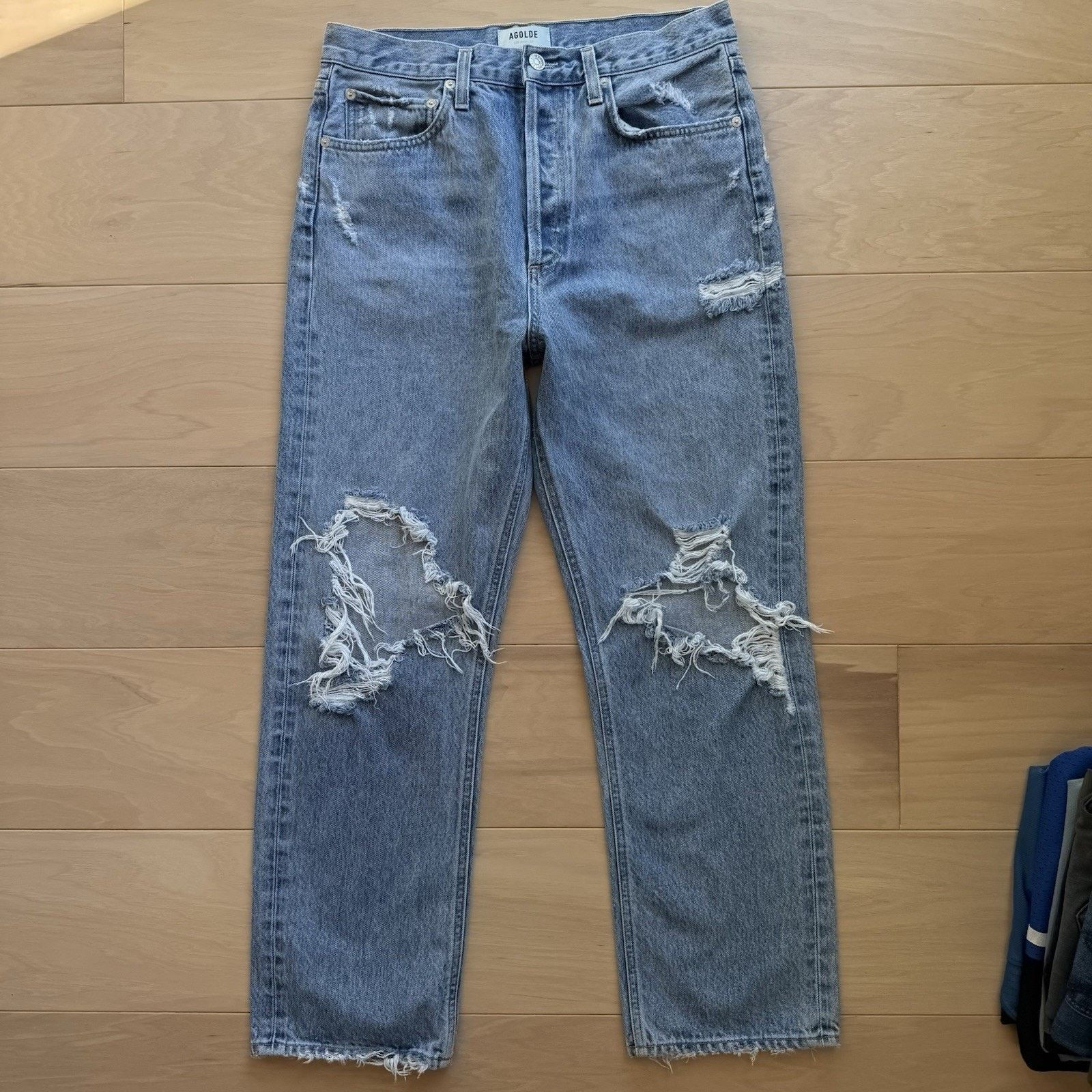 Agolde Agolde 90s Pinch Waist Jeans 30 Blue Medium Wash High Rise Size 30" / US 8 / IT 44 - 2 Thumbnail