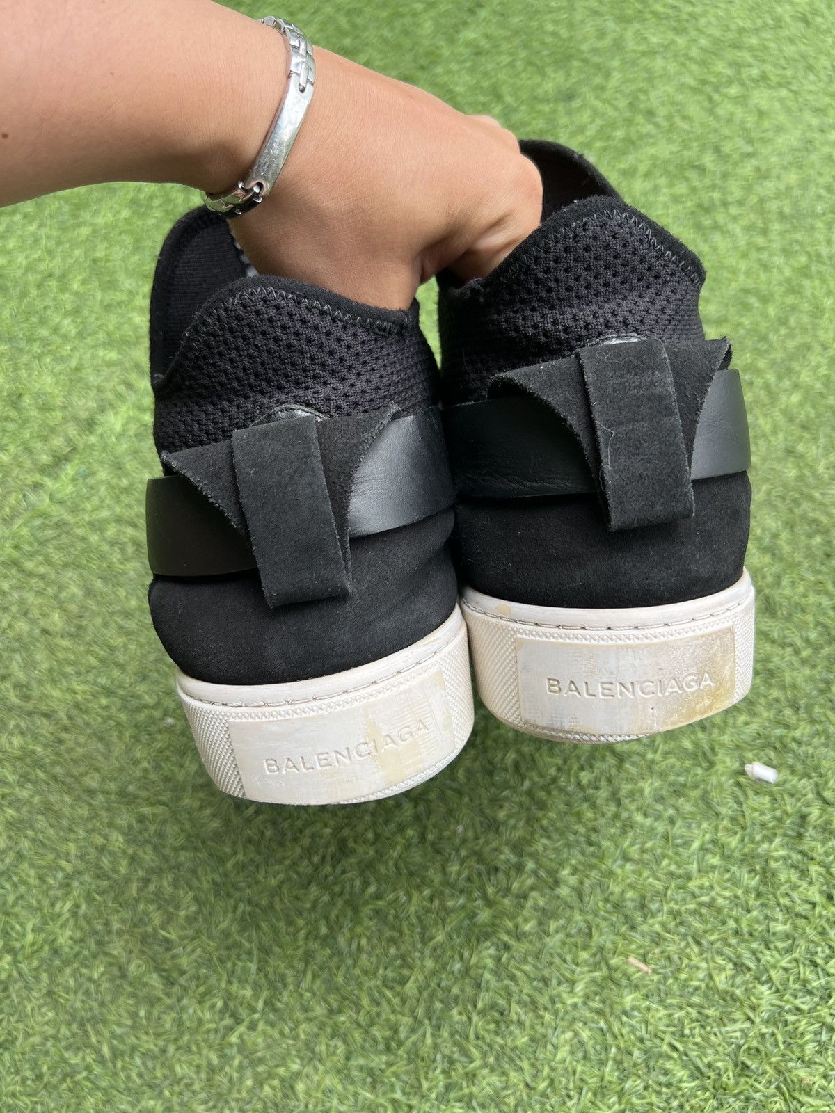Balenciaga Balenciaga mesh sock high Black 483501 Size US 10 / EU 43 - 5 Thumbnail