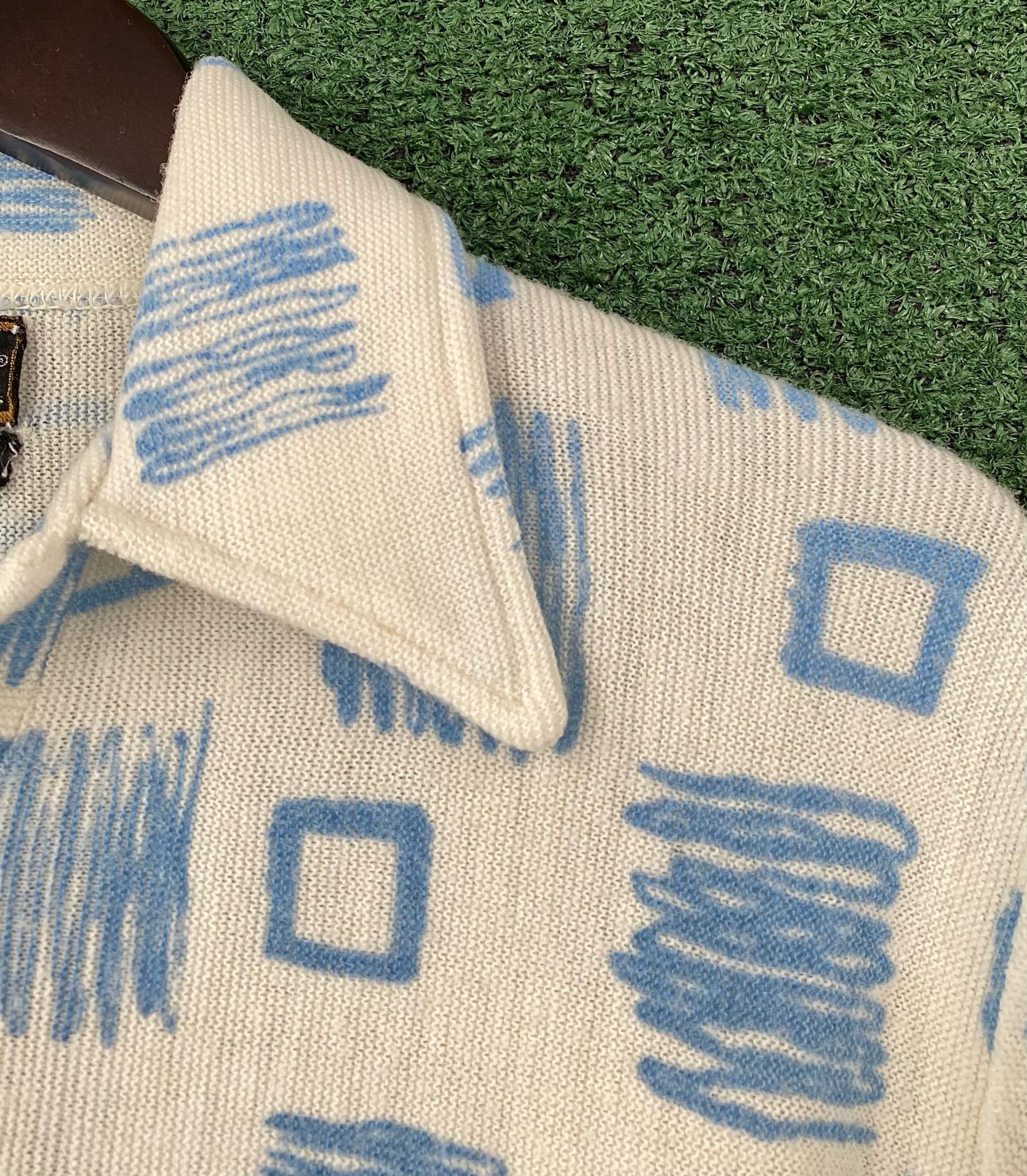 Towncraft 60’s Towncraft Geometric Patterned Sweater Polo Large Size US L / EU 52-54 / 3 - 3 Thumbnail
