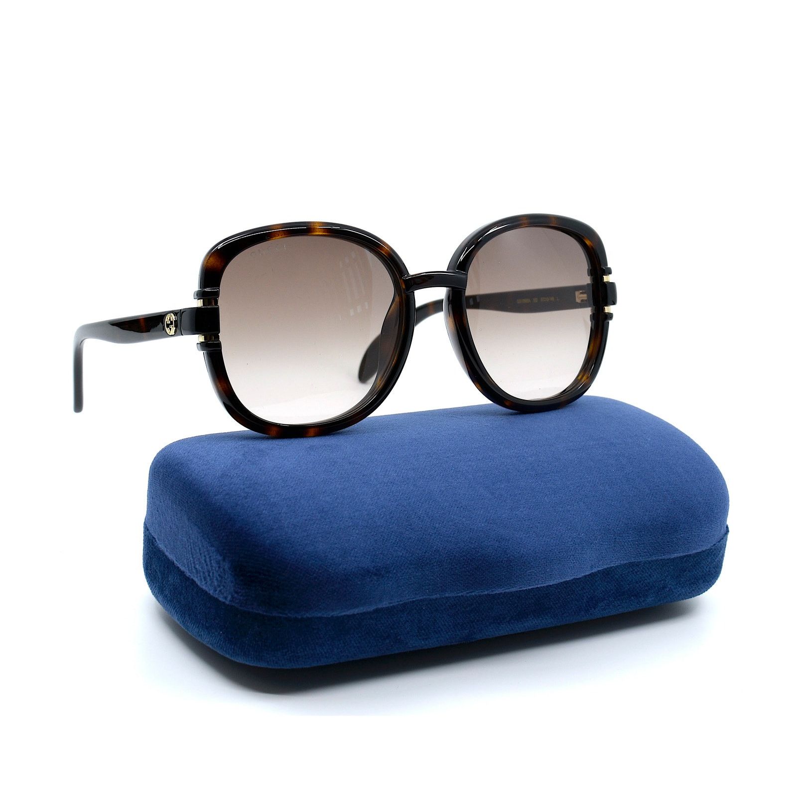 Gucci Gucci GG1068SA 002 Havana Brown Authentic Round Sunglasses Size ONE SIZE - 4 Thumbnail