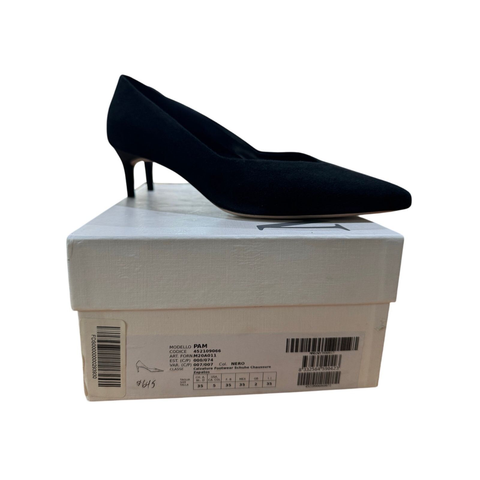 Max Mara Max Mara Court Black Heel Pumps sz. 35 EU (Runs Big) Size US 6 / IT 36 - 1 Thumbnail