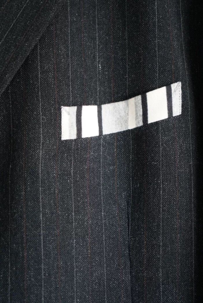 Yohji Yamamoto Yohji Yamamoto 93aw White Scarf Stripe Suit 2412-Nextarrow Size US M / EU 48-50 / 2 - 3 Thumbnail