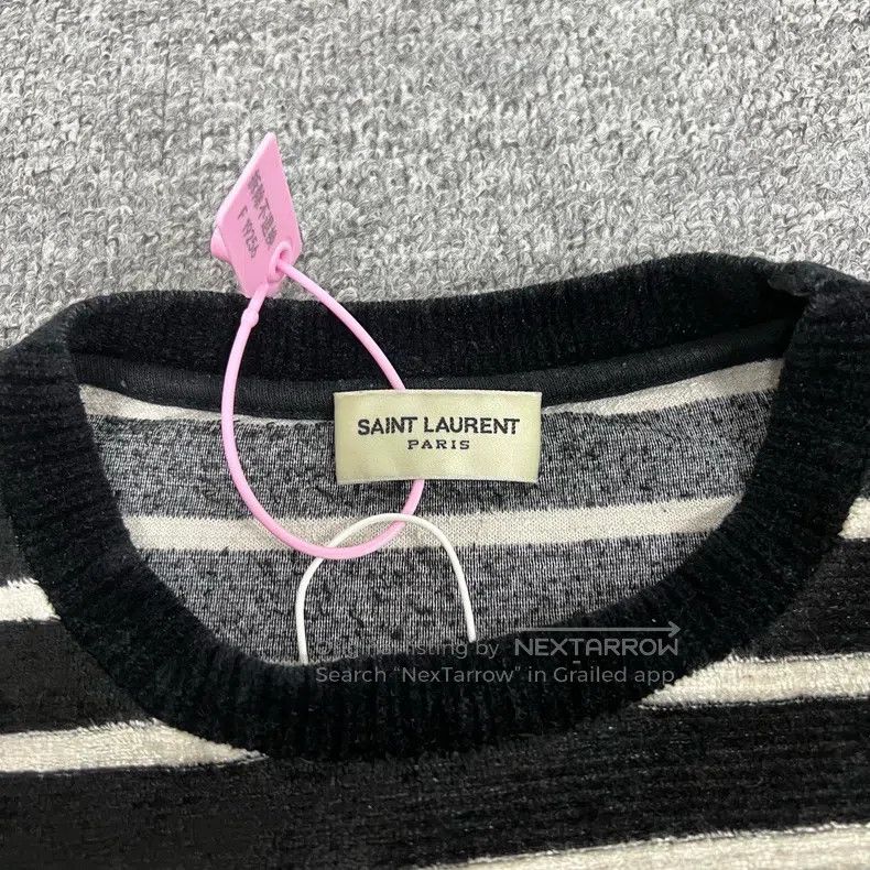 Saint Laurent Paris Saint Laurent Paris Embroidered velvet striped base layer Size US S / EU 44-46 / 1 - 7 Thumbnail