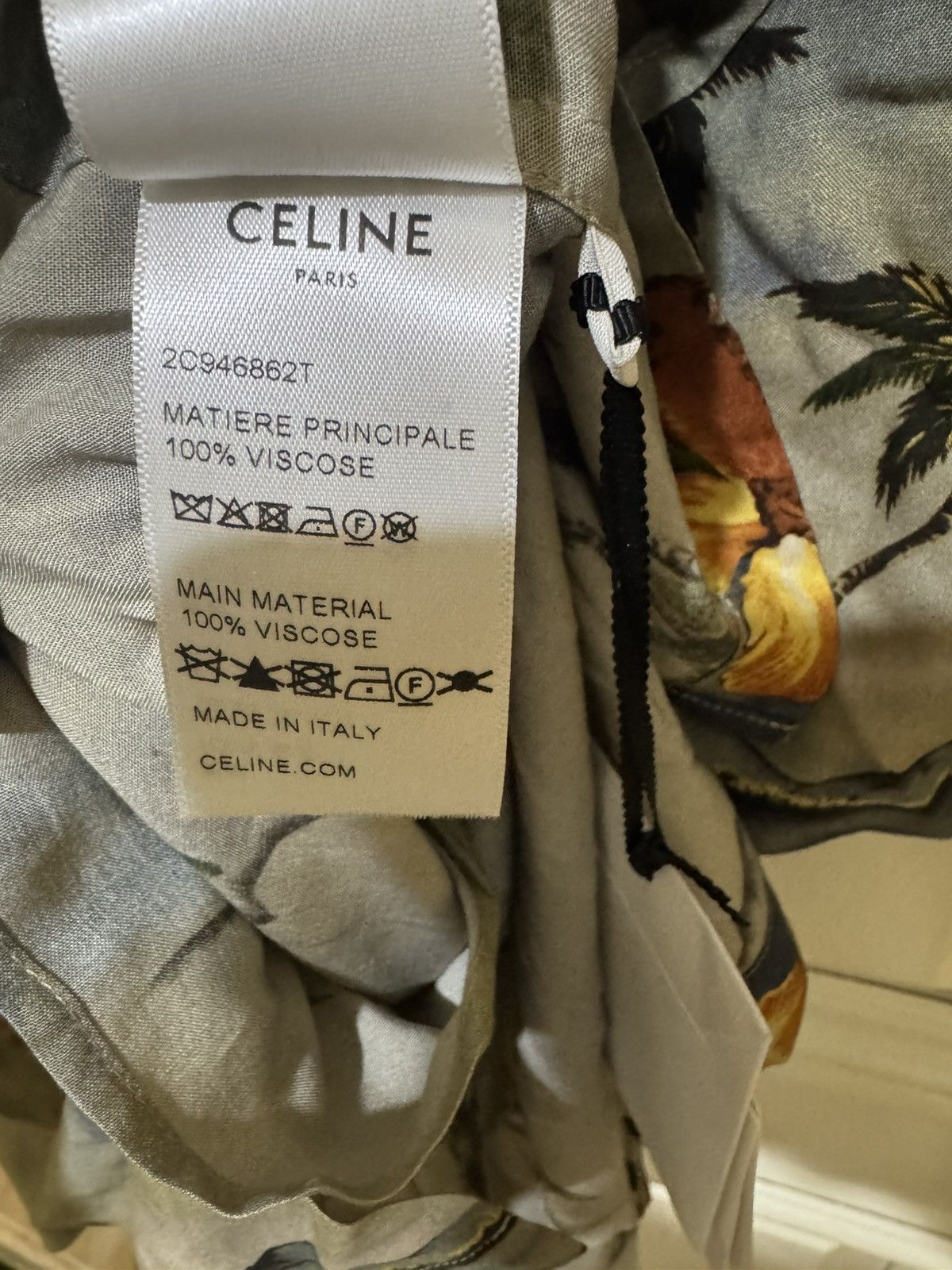 Celine Celine hawaiian shirt Sz38 Size US S / EU 44-46 / 1 - 6 Thumbnail