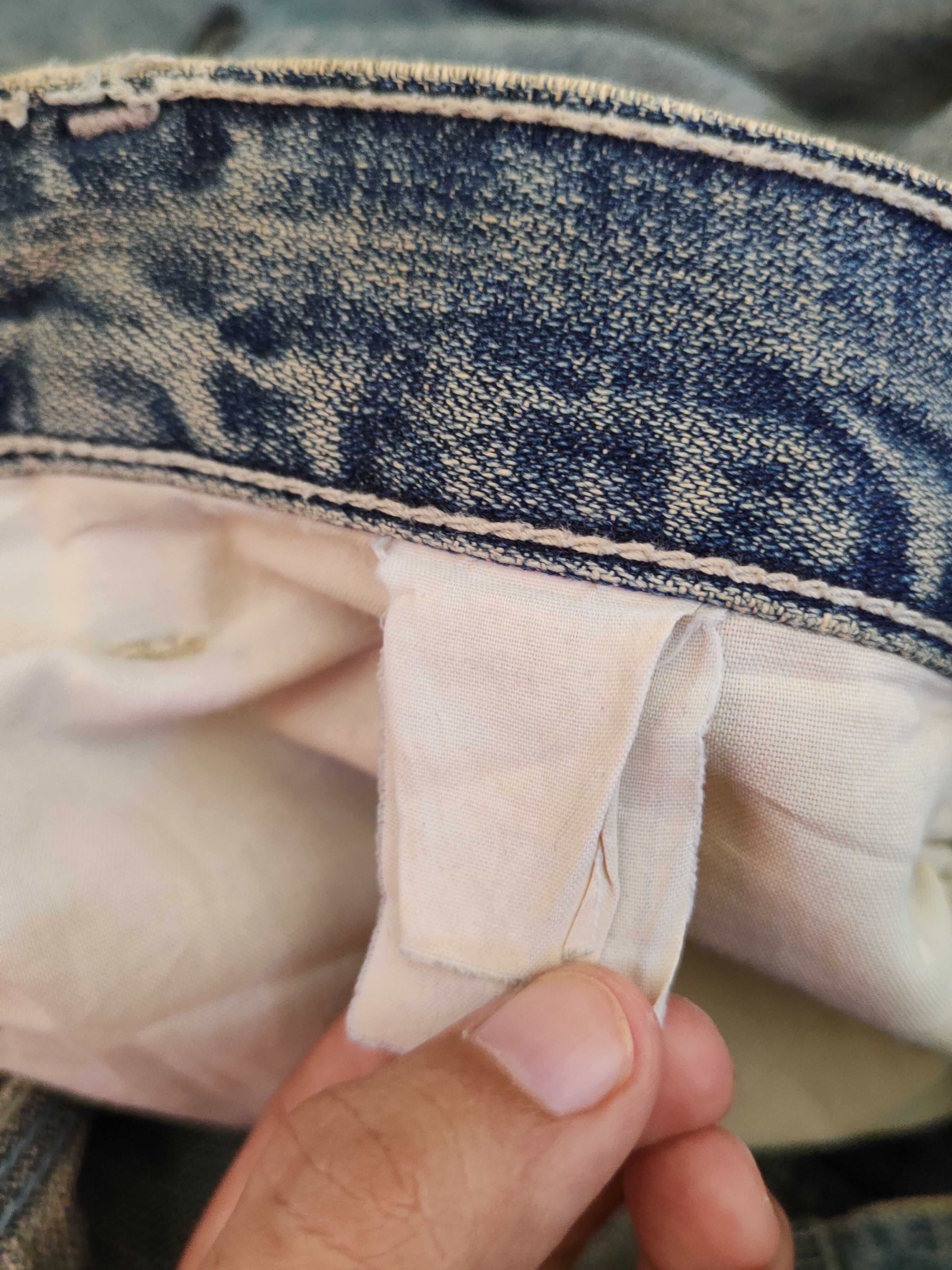 Levi's Levi's Dark Blue Faded Distressed Ripped Jeans #S1695 Size US 42 / EU 58 - 19 Thumbnail