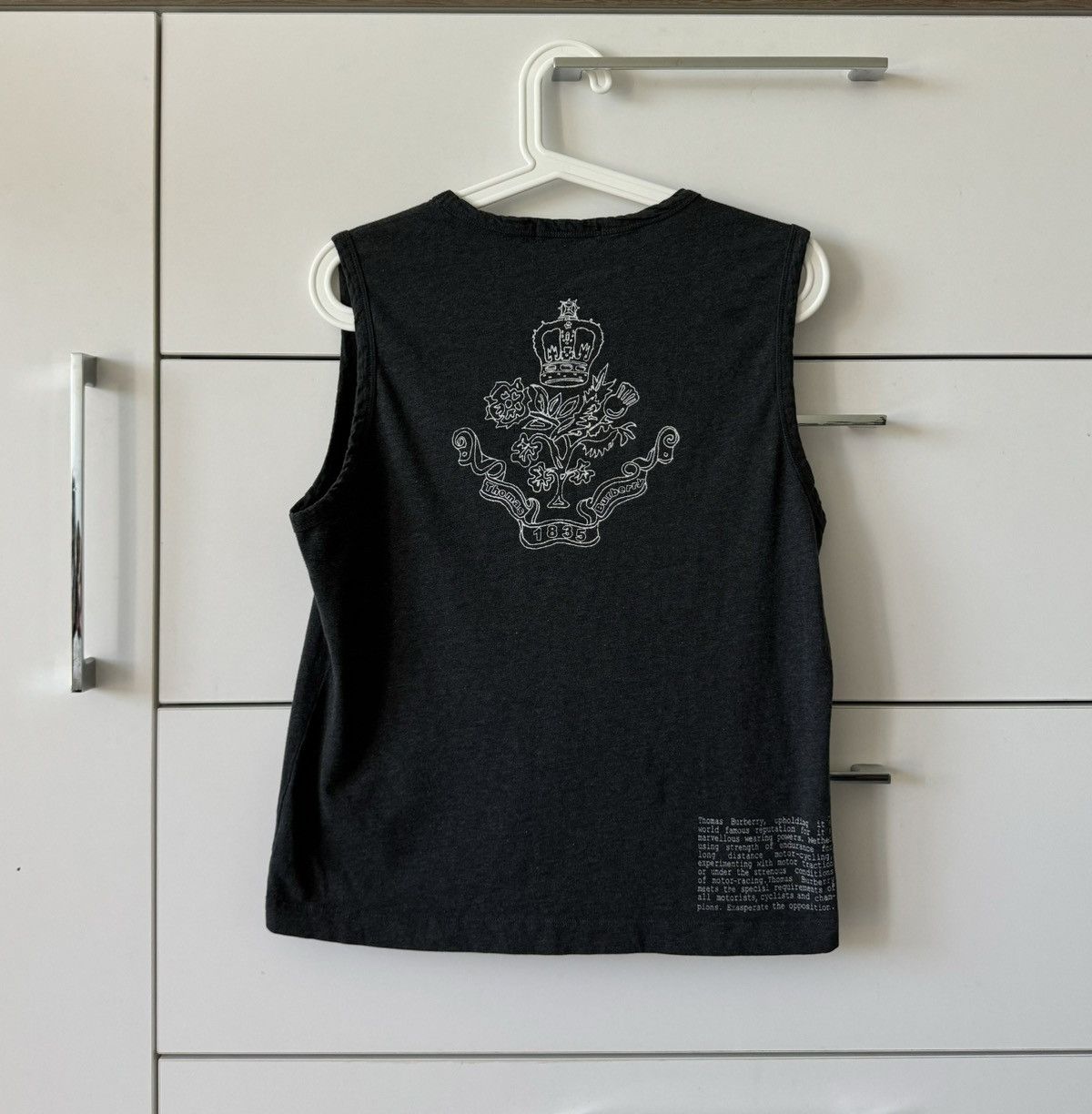 Burberry Thomas Burberry Motorbike Logo Sleeveless Shirt Size M / US 6-8 / IT 42-44 - 2 Thumbnail