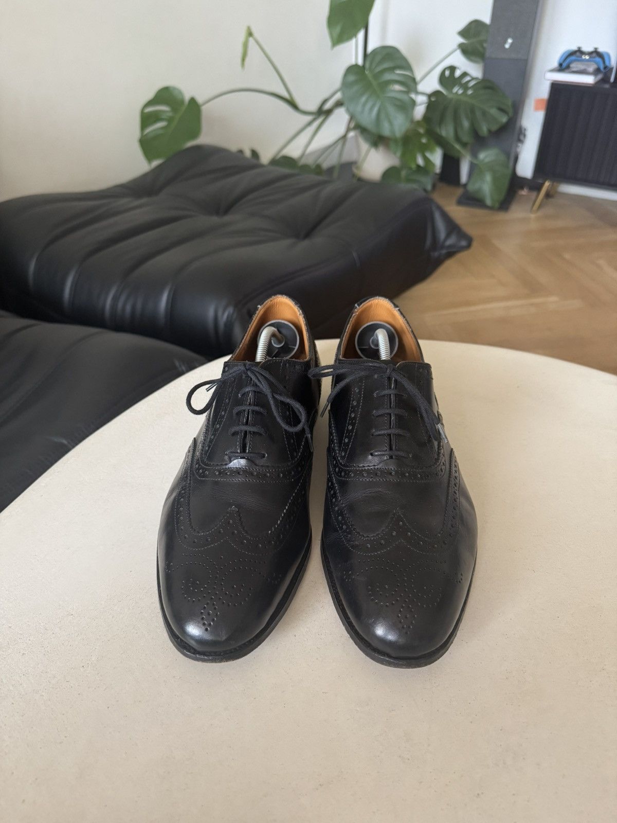 Tricker's Tricker's Leather Black Casual Derby Shoes High Quality Size US 8 / EU 41 - 3 Thumbnail