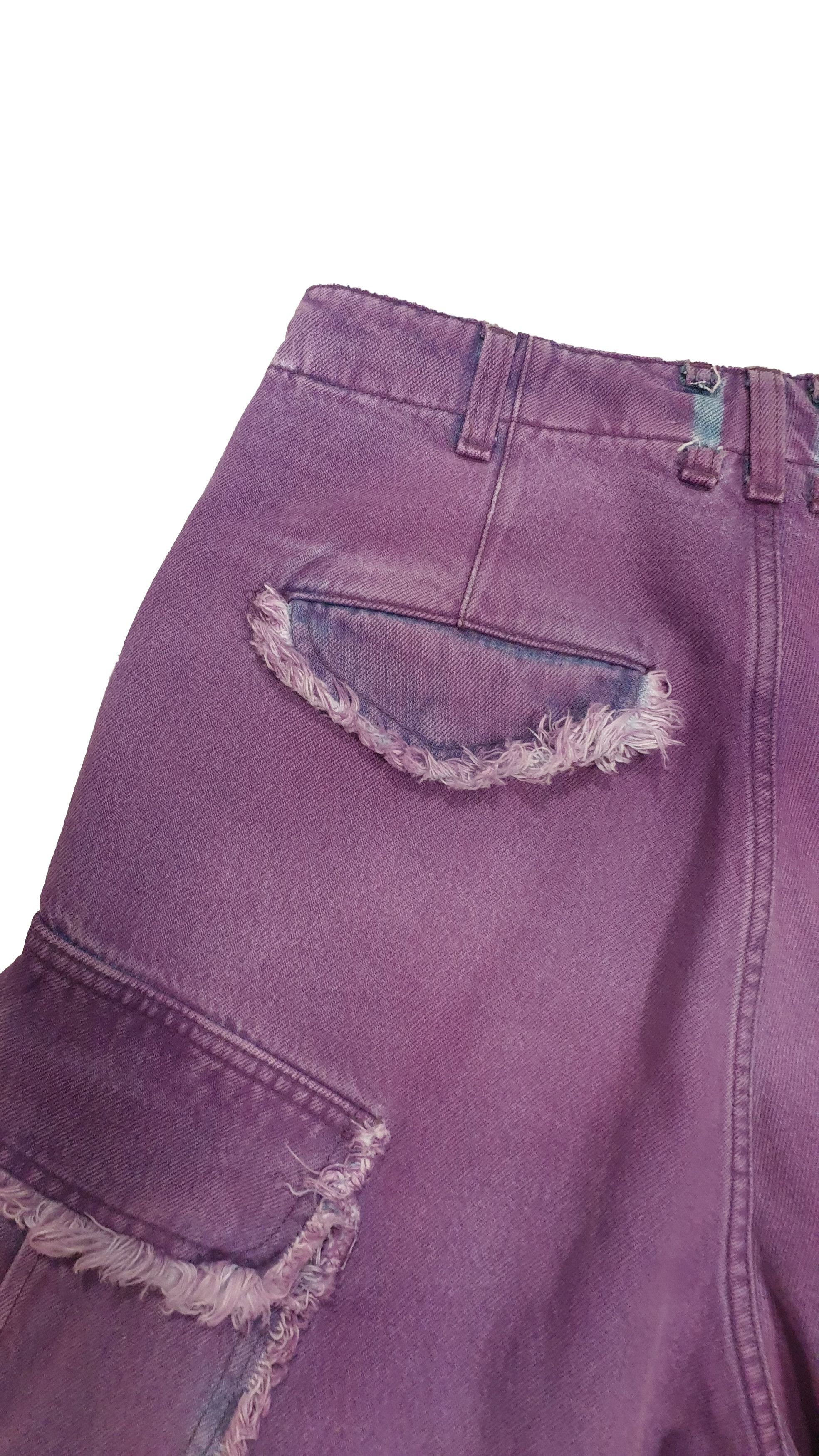 Other DARK PARK DENIM CARGO VIVI ACID PURPLE 8DWP004-F B153001 Size 25" / US 0 / IT 36 - 6 Thumbnail