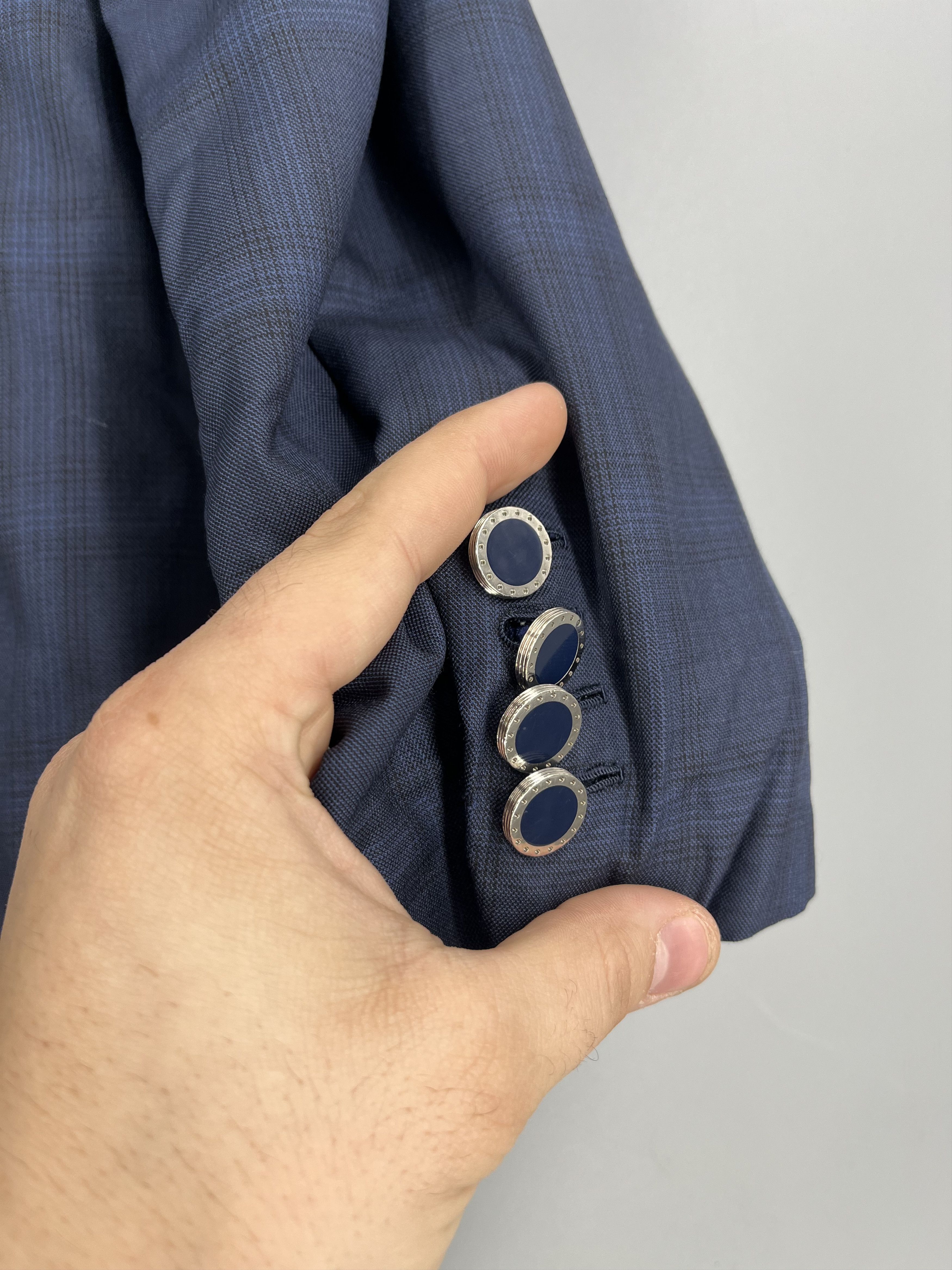 Stefano Ricci Stefano Ricci Two Button Eagle Logo Blazer Super 150 Wool Size 50R - 7 Thumbnail