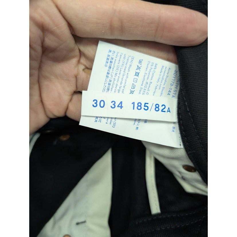 Acne Studios o1rshd1 Denim Jeans Pant in Black 30 x 34 Size US 30 / EU 46 - 18 Thumbnail