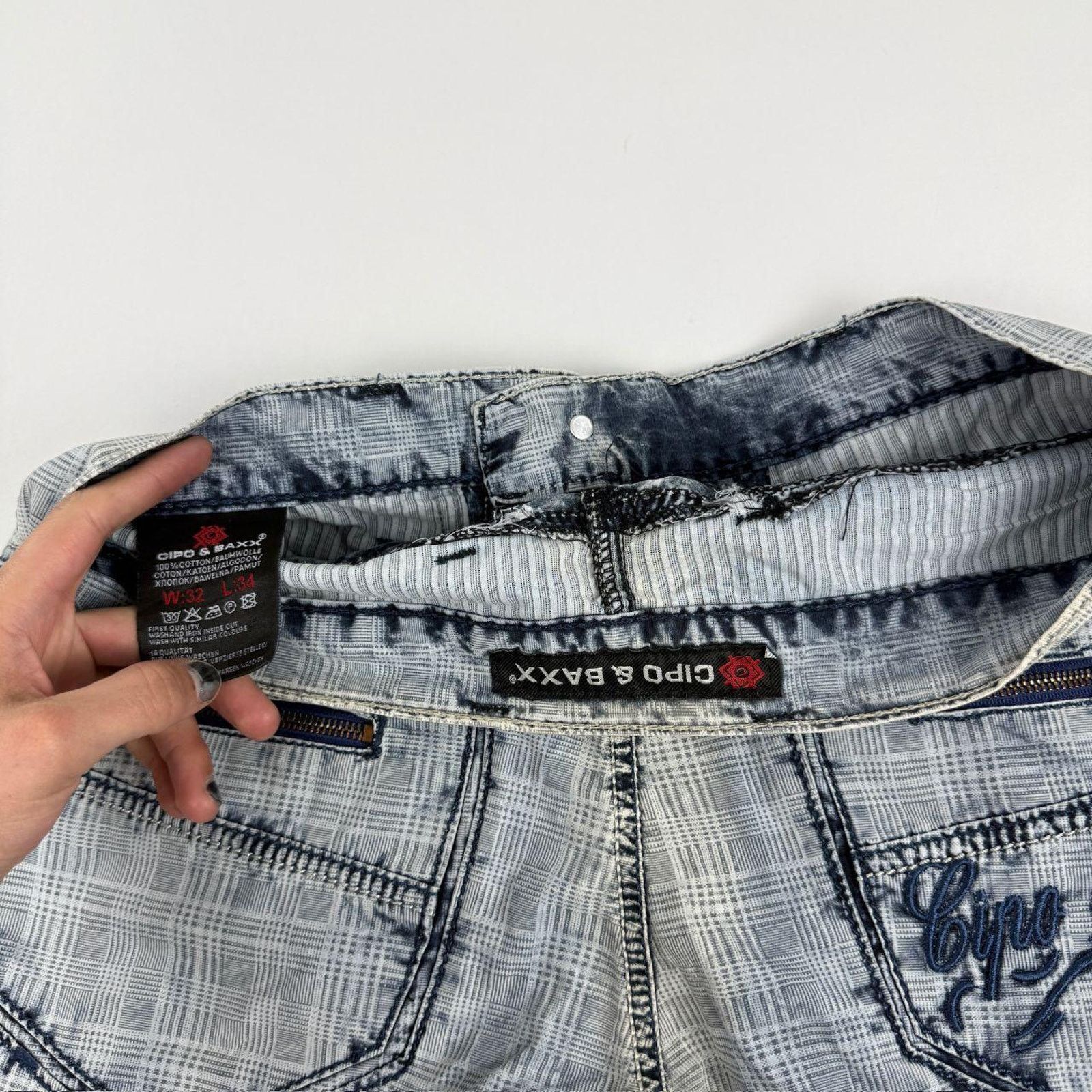 Vintage rare faded y2k cyber skater archive emboridered pant