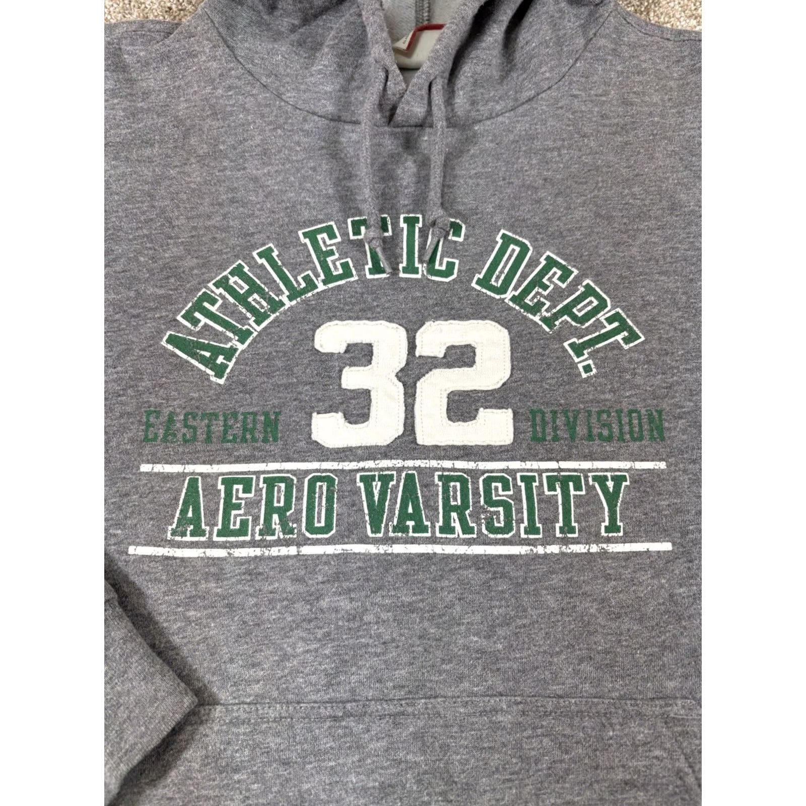 Aeropostale VINTAGE Aeropostale Athletic Dept Hoodie Shirt Mens Large Gray 90s Sports Embroidered Pullover Hooded Size US L / EU 52-54 / 3 - 2 Thumbnail