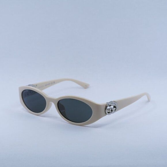 Gucci 🕶️ New Gucci GG1662SA 004 Sunglasses - Ivory Frame Size ONE SIZE - 1 Thumbnail