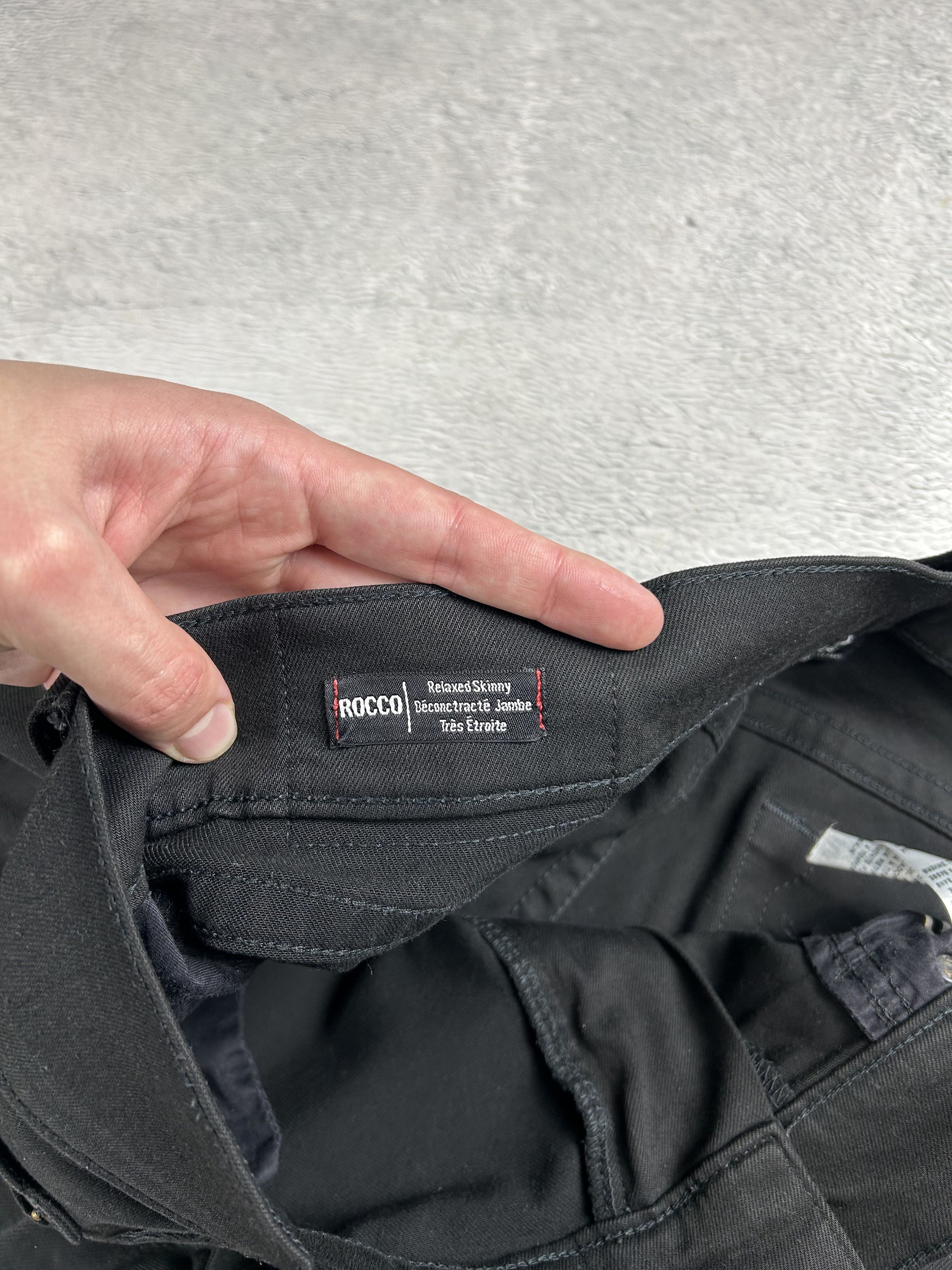 True Religion × Vintage True Religion Rocco Jeans Relaxed Skinny Black Oldmoney USA Size US 38 / EU 54 - 9 Thumbnail
