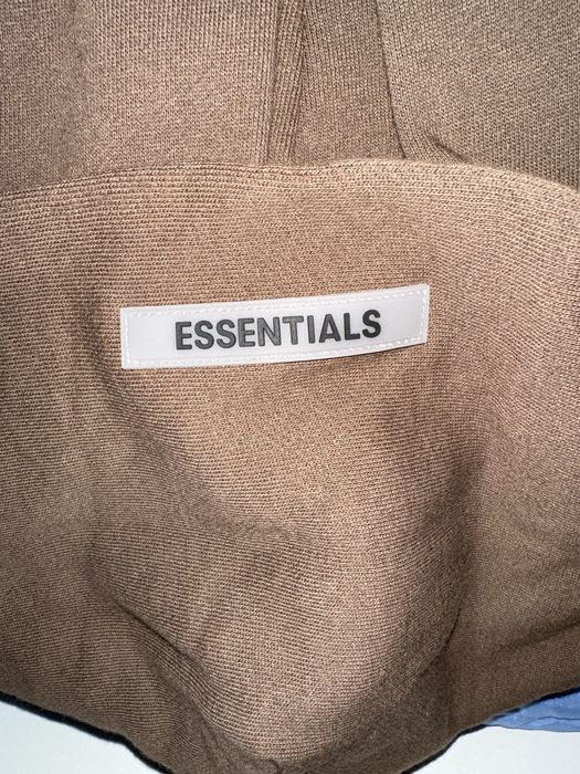 Fear of God Fear of God Essentials Hoodie “Rain Drum” “Brown” Grailed